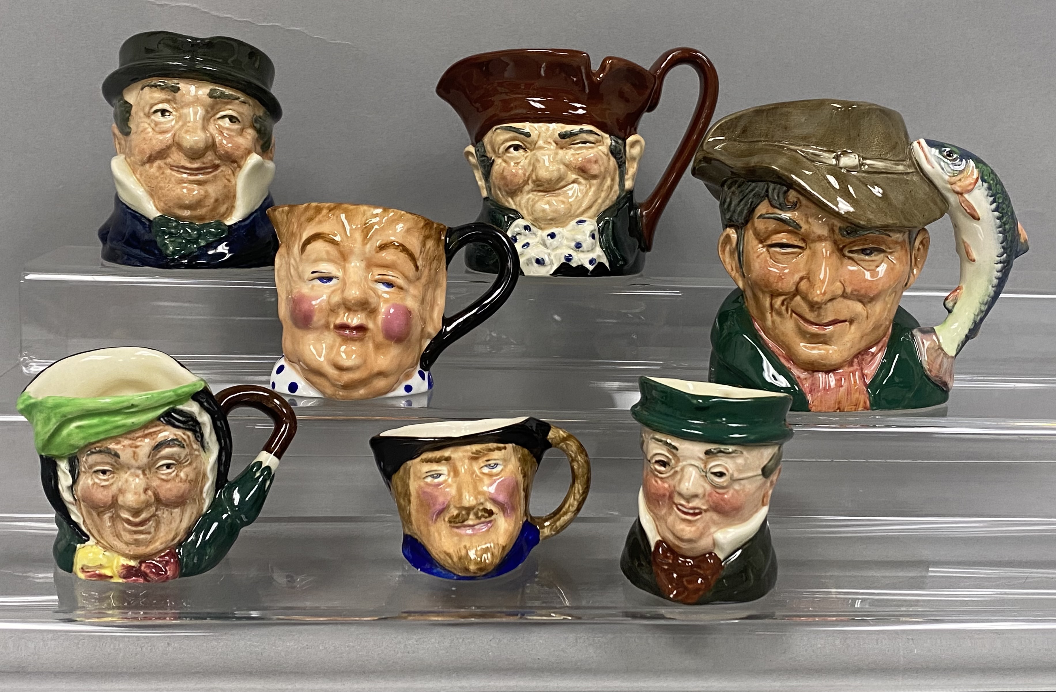 Seven English Ceramic Character Jugs