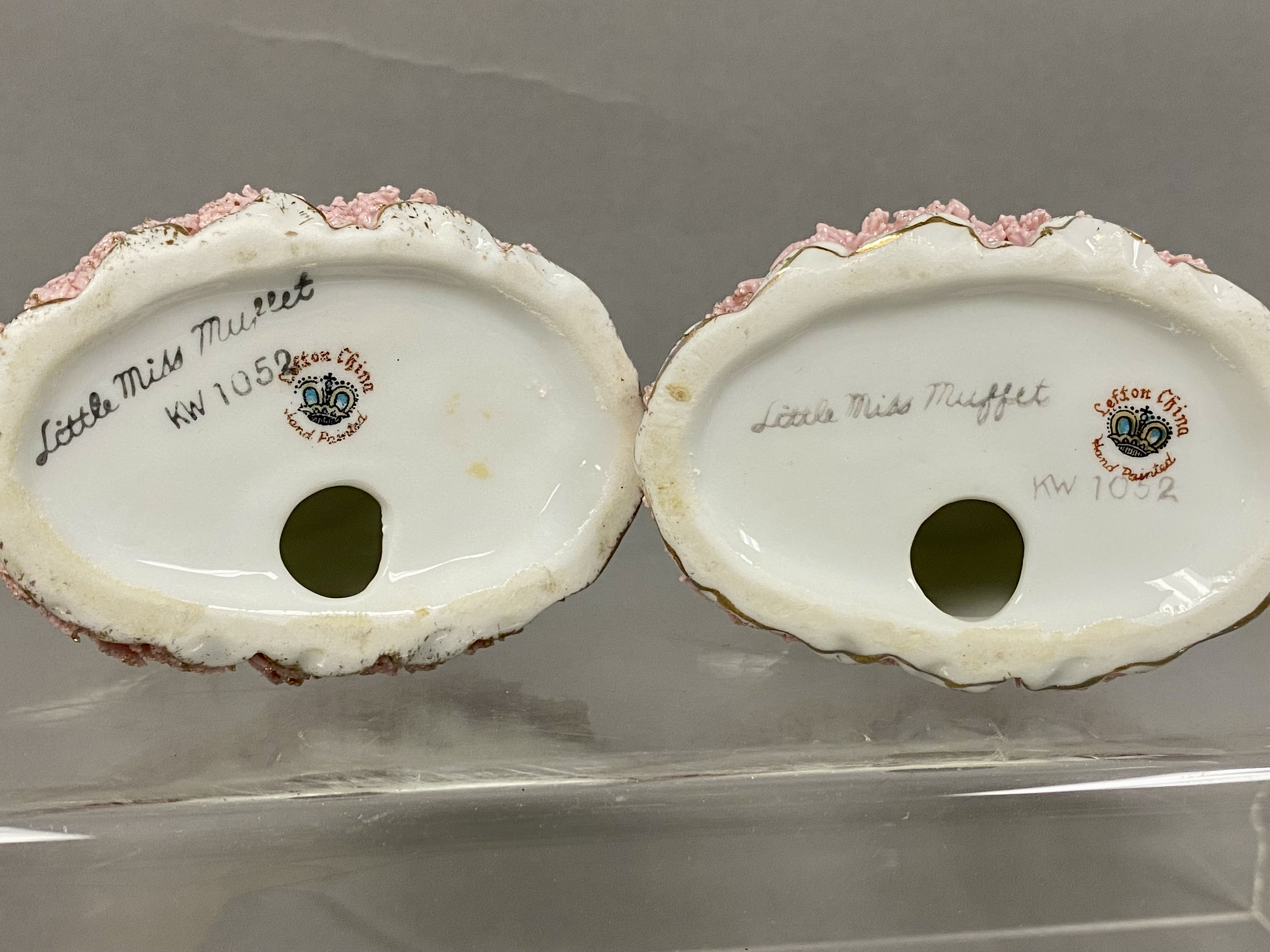 Lefton Little Miss Muffet Figurine Pair