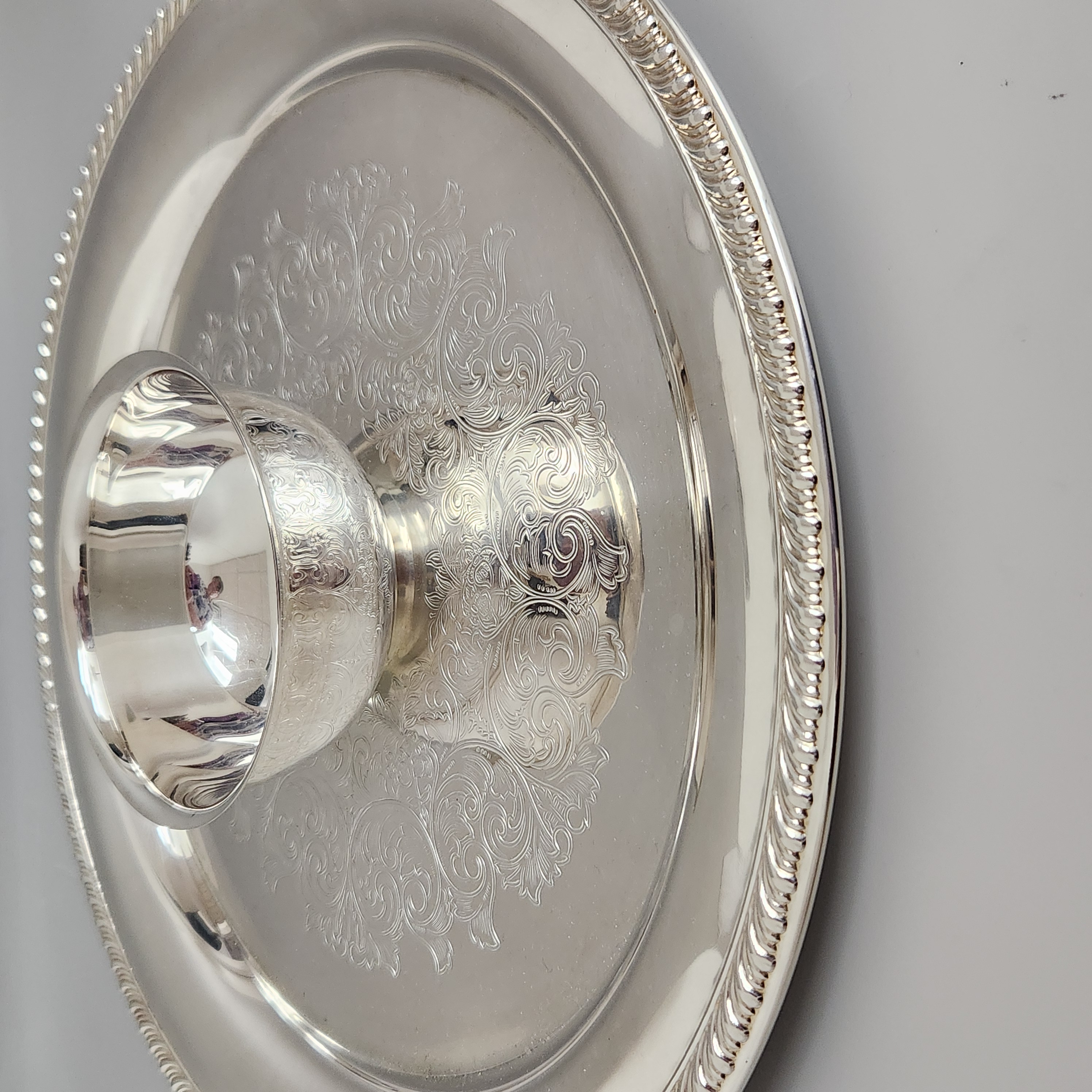 Wm. Rogers Silverplate Chip Dip Platter