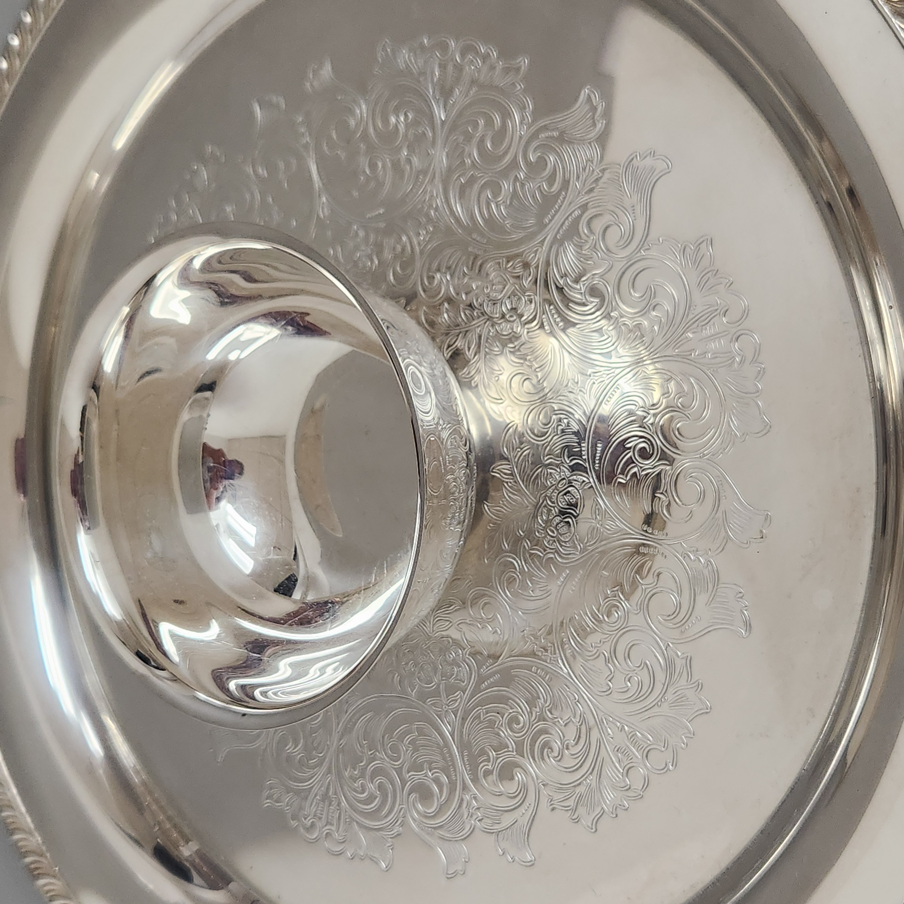 Wm. Rogers Silverplate Chip Dip Platter