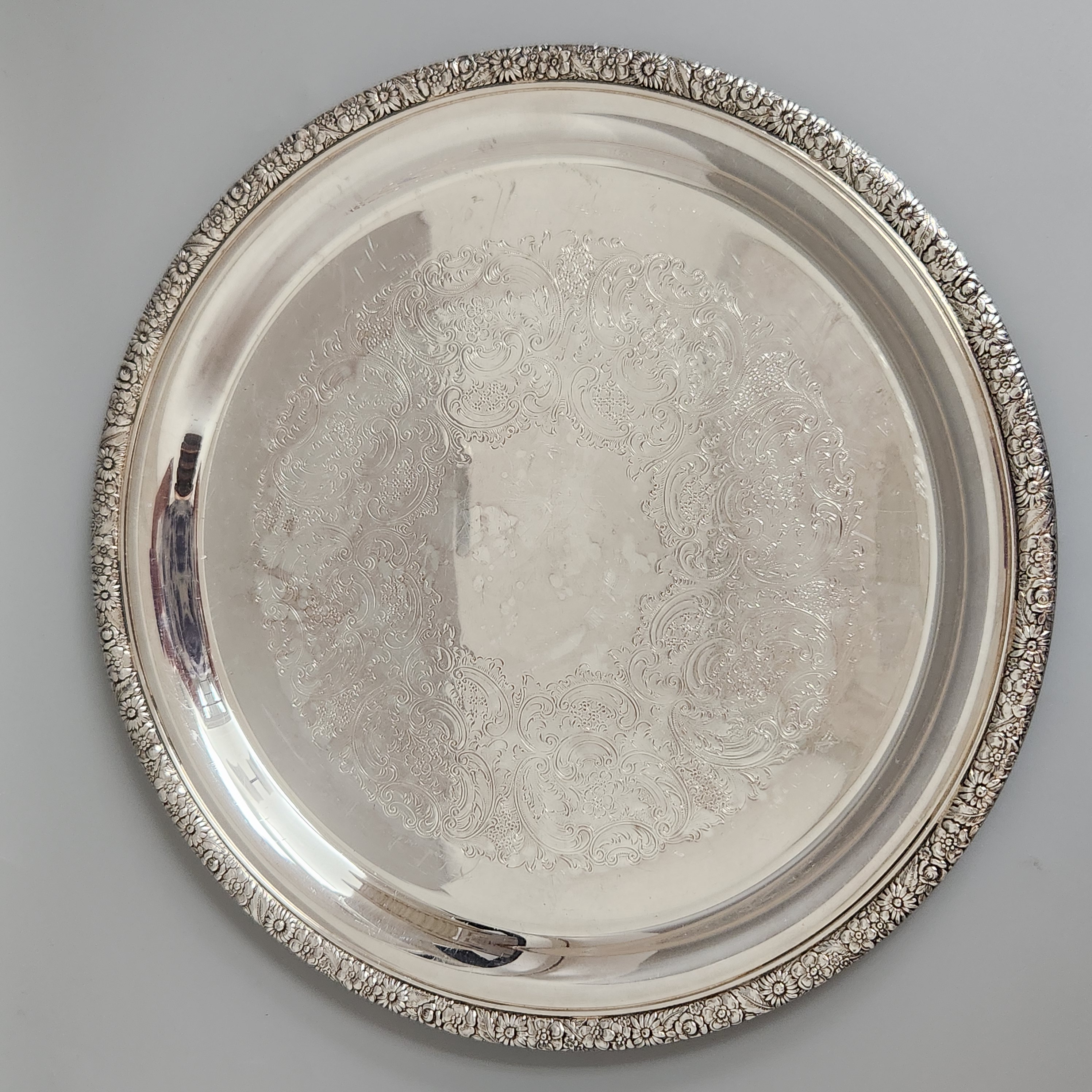 Three American Silver-Plated Serving Trays