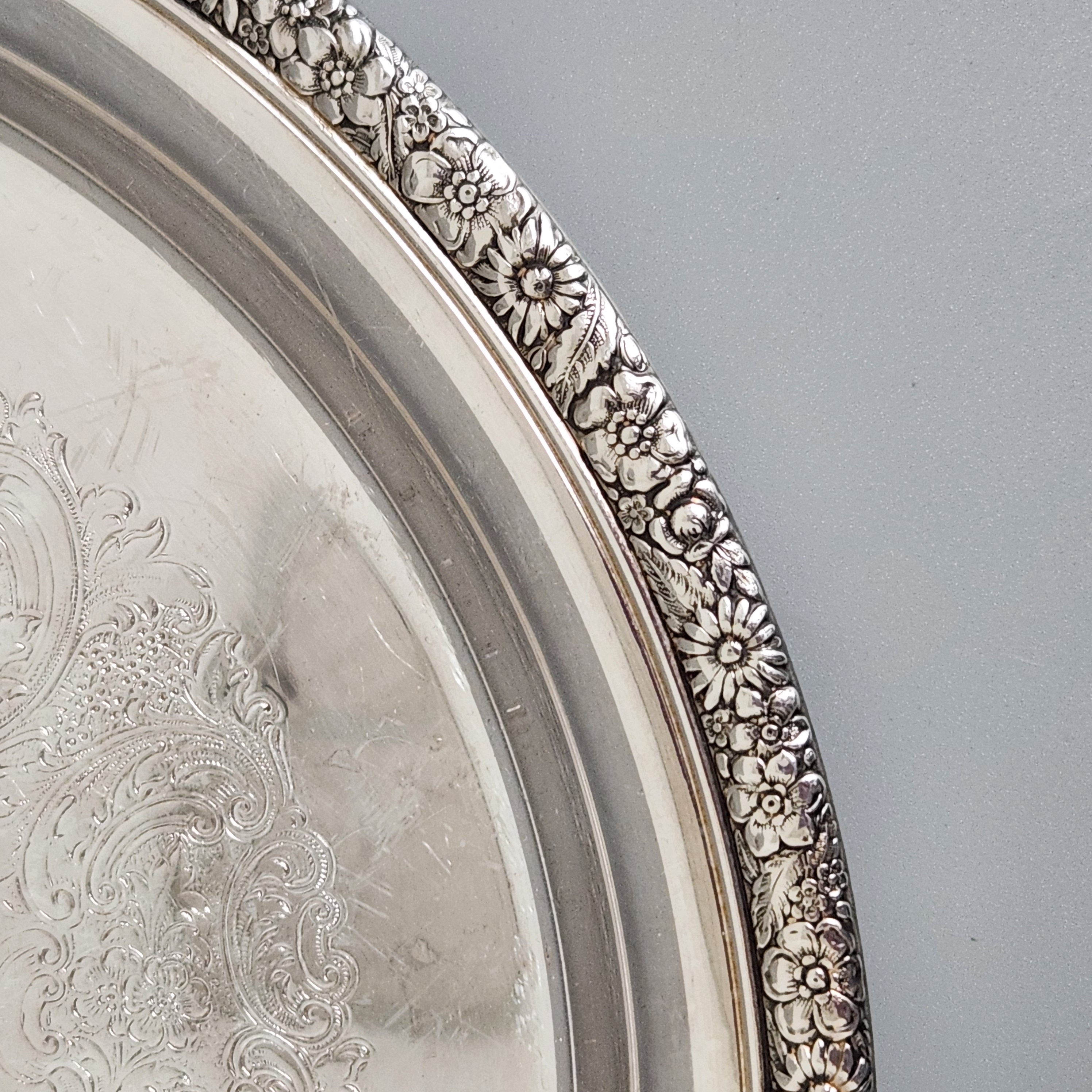 Three American Silver-Plated Serving Trays