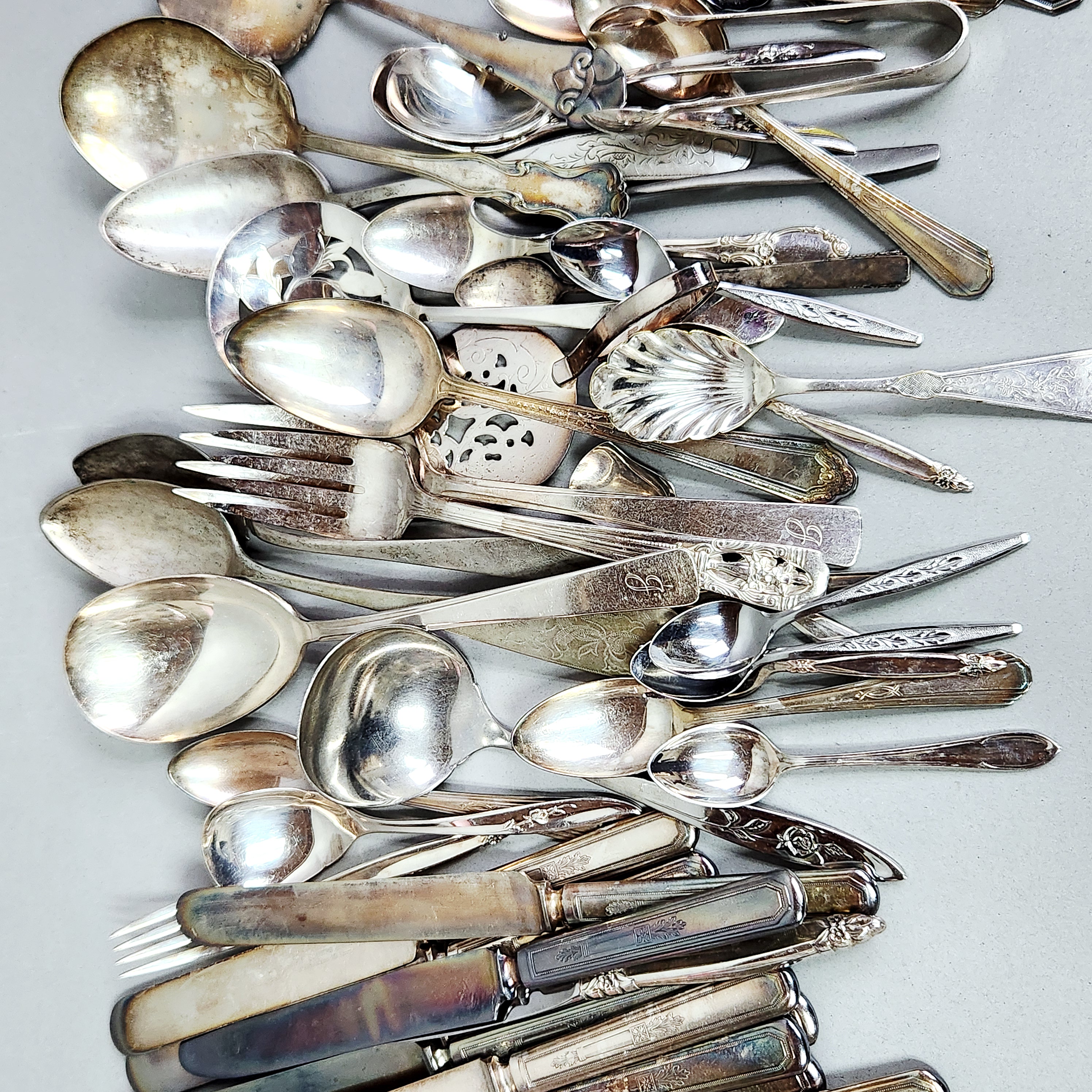 Assorted Vintage Silver-Plated Flatware