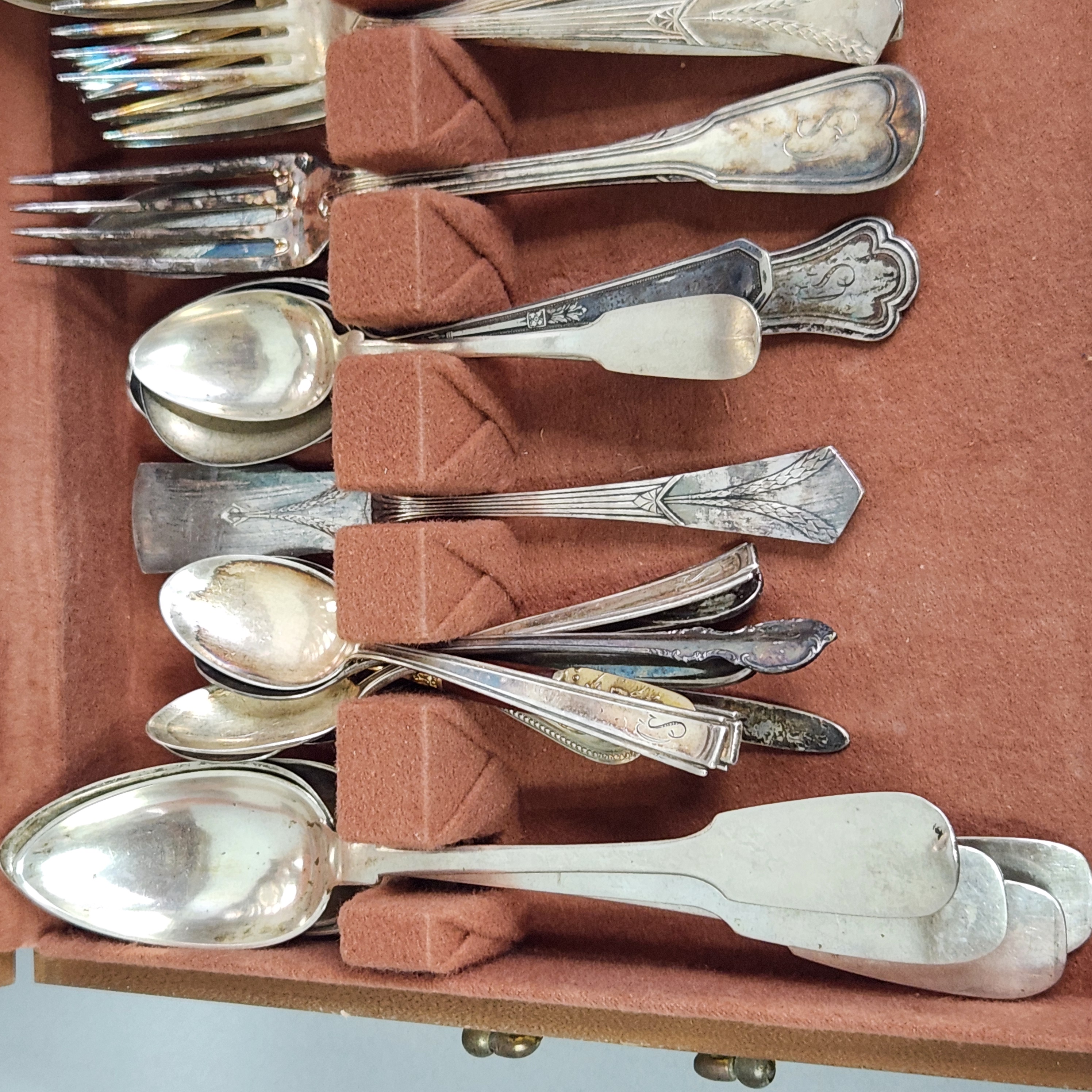 Silver-Plated Flatware & Chest