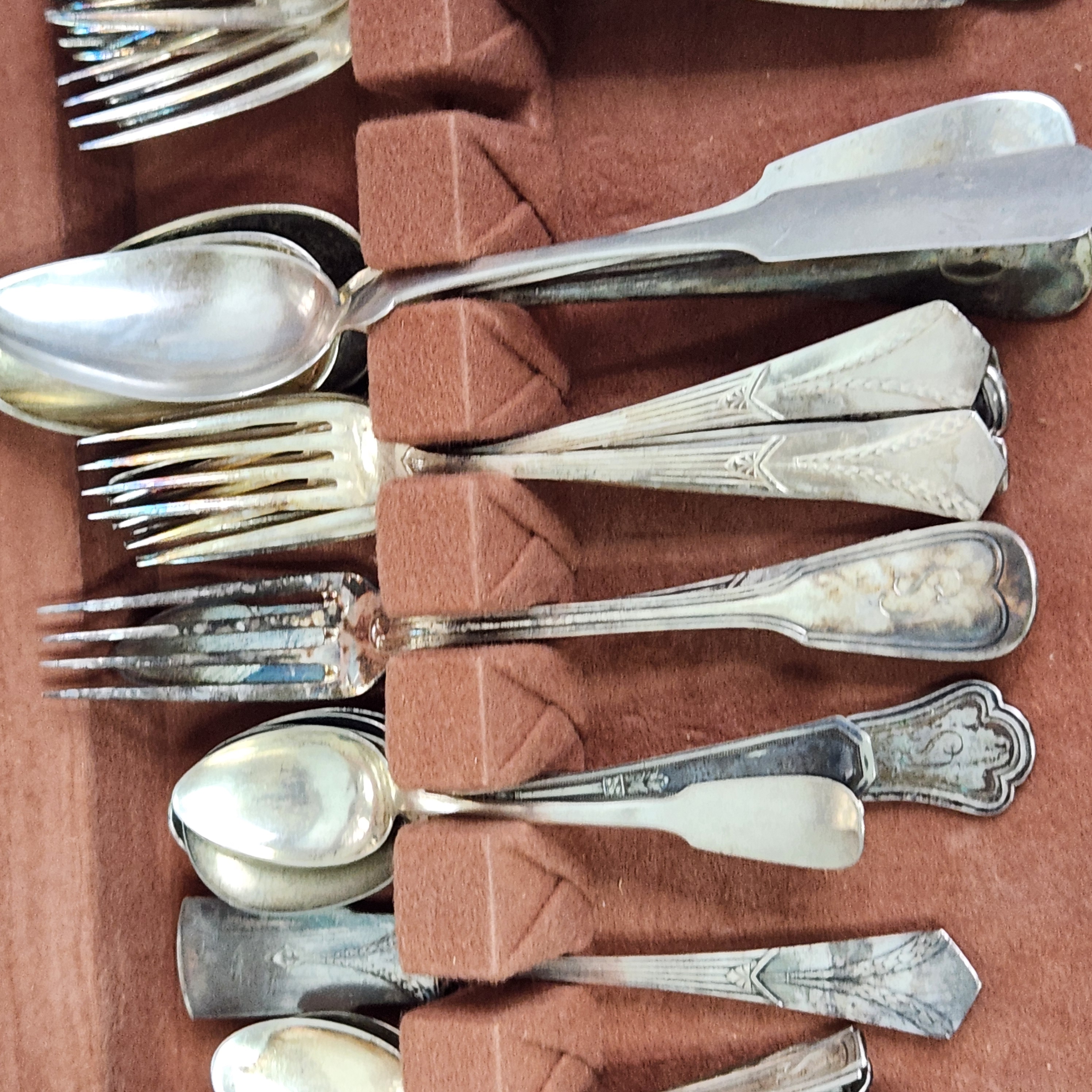 Silver-Plated Flatware & Chest
