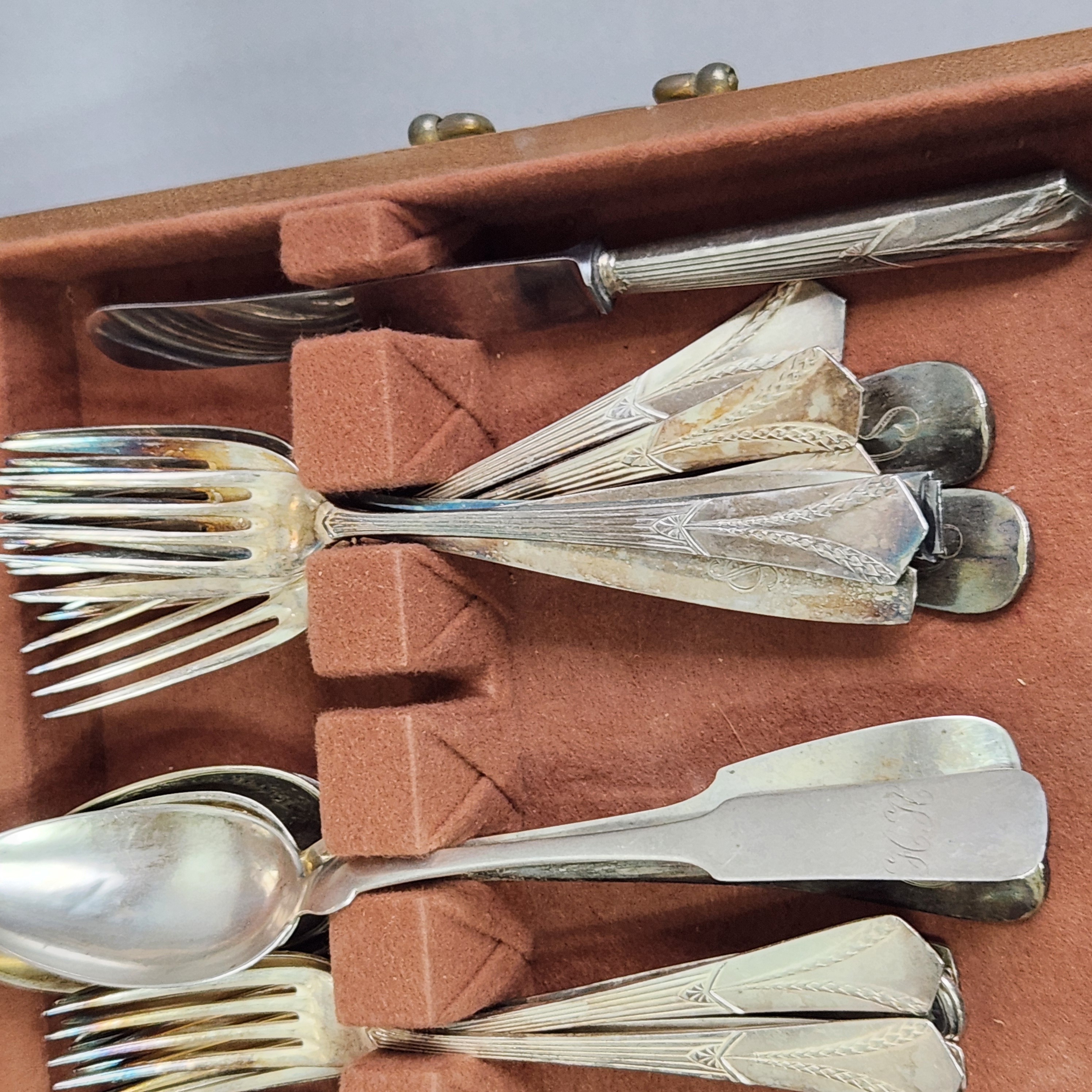 Silver-Plated Flatware & Chest