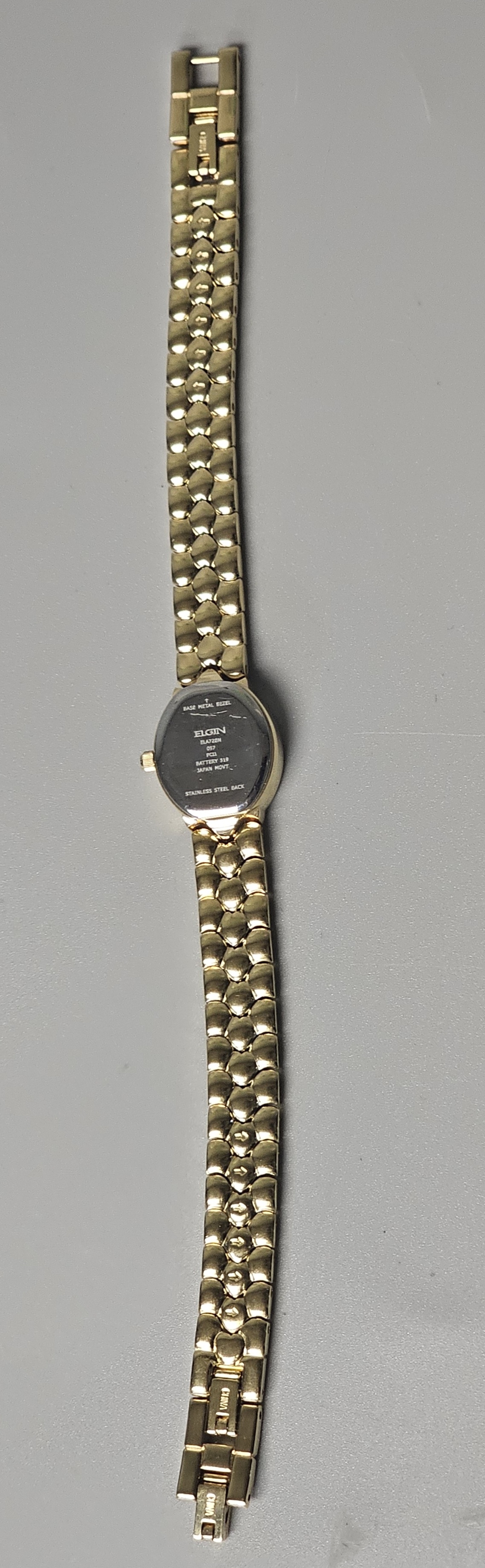 Two-Tone Elgin Heart-Link Watch