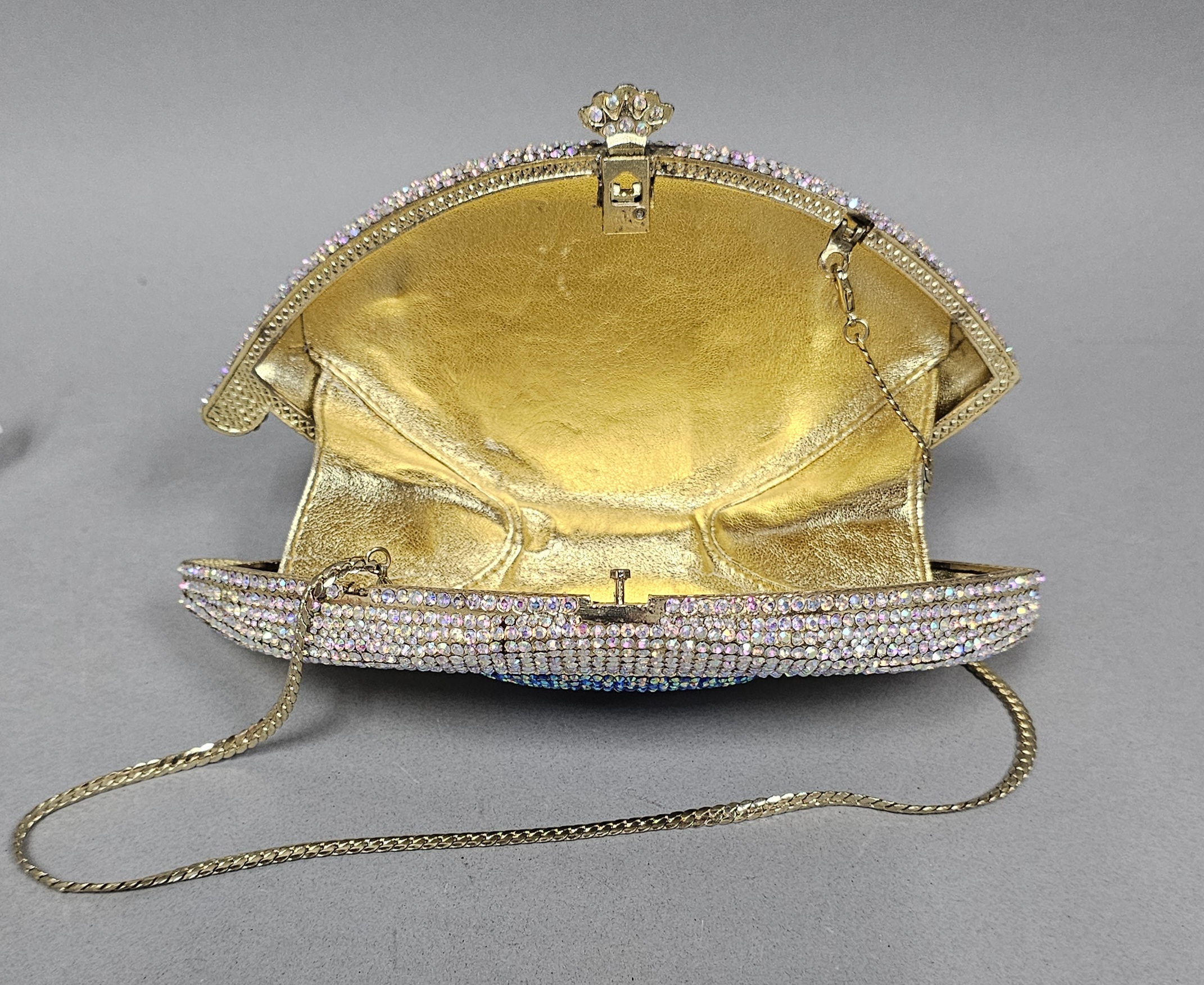 Rhinestone Evil Eye Novelty Clutch