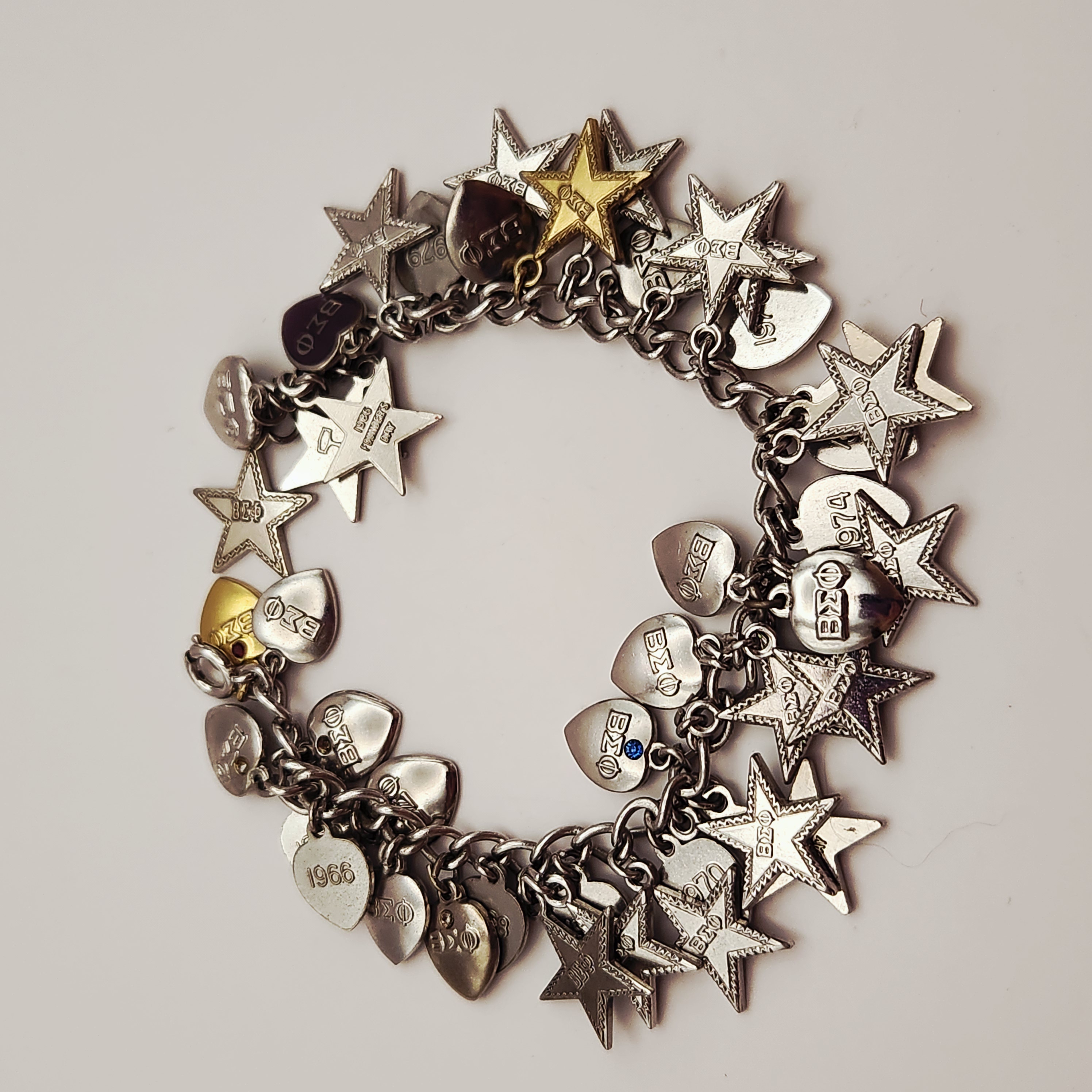 Beta Sigma Phi Charm Bracelet