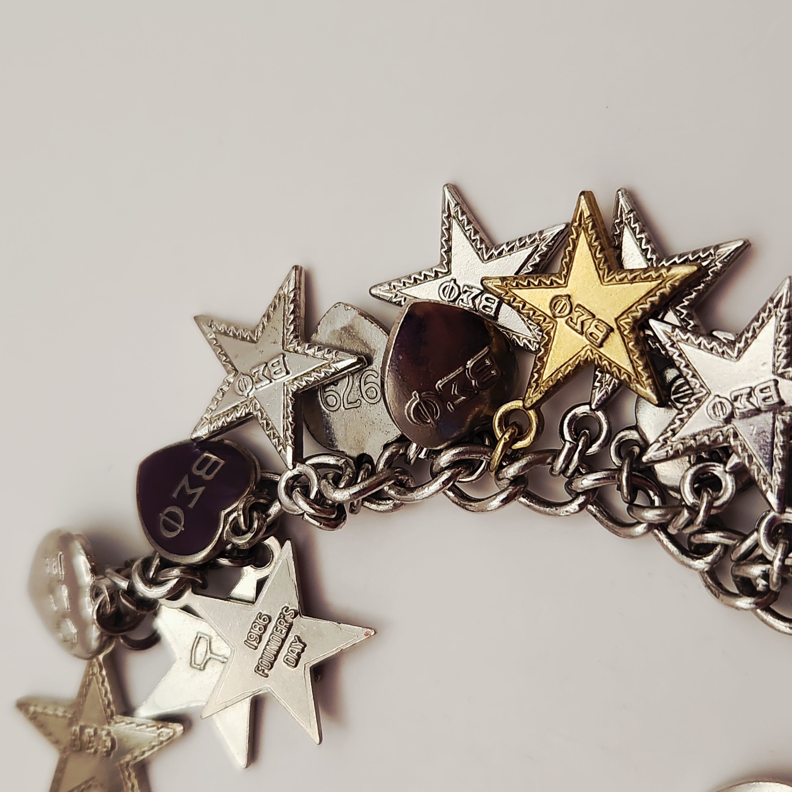 Beta Sigma Phi Charm Bracelet