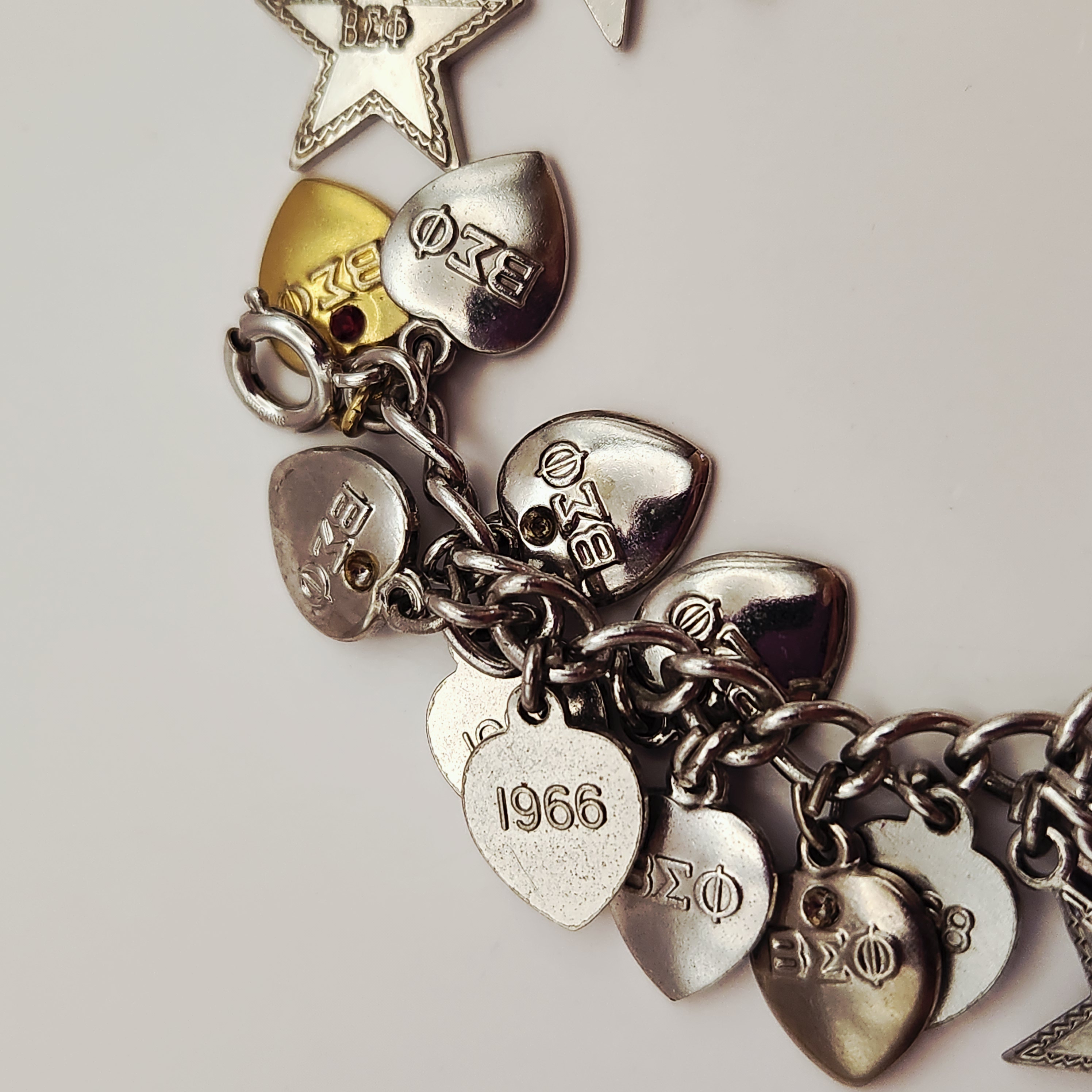 Beta Sigma Phi Charm Bracelet