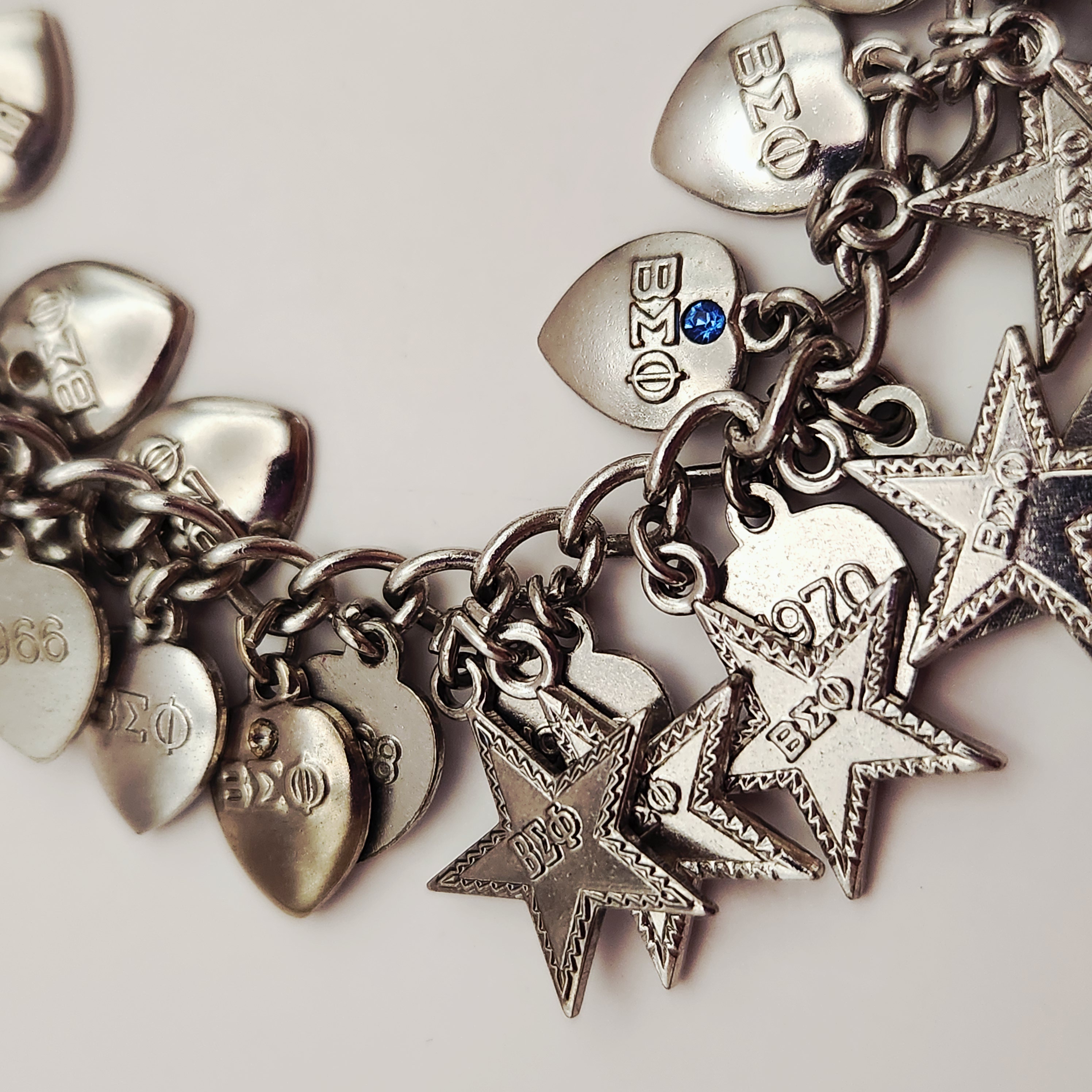 Beta Sigma Phi Charm Bracelet
