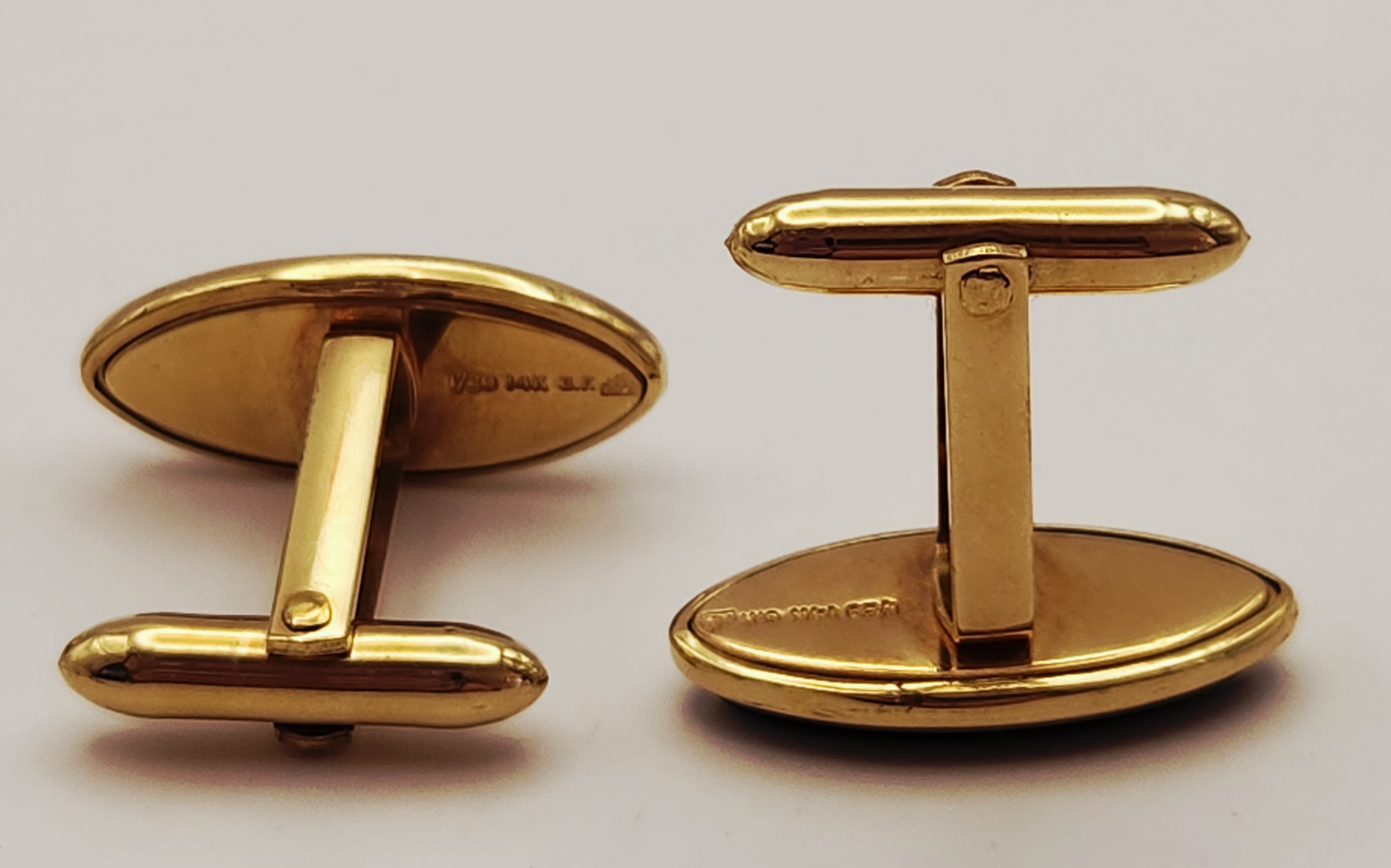 Gold-Filled Onyx Cufflinks & Tie Tack