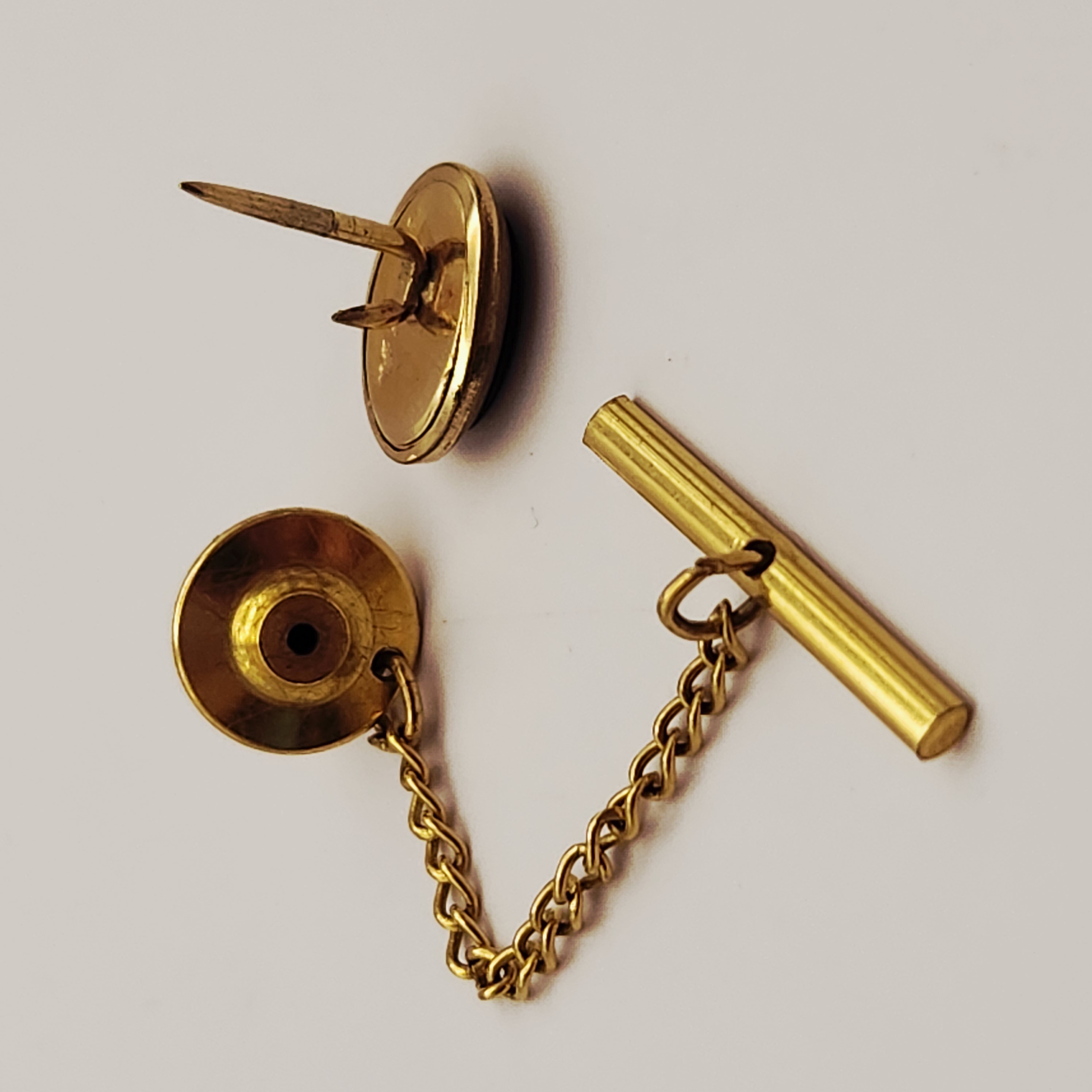 Gold-Filled Onyx Cufflinks & Tie Tack