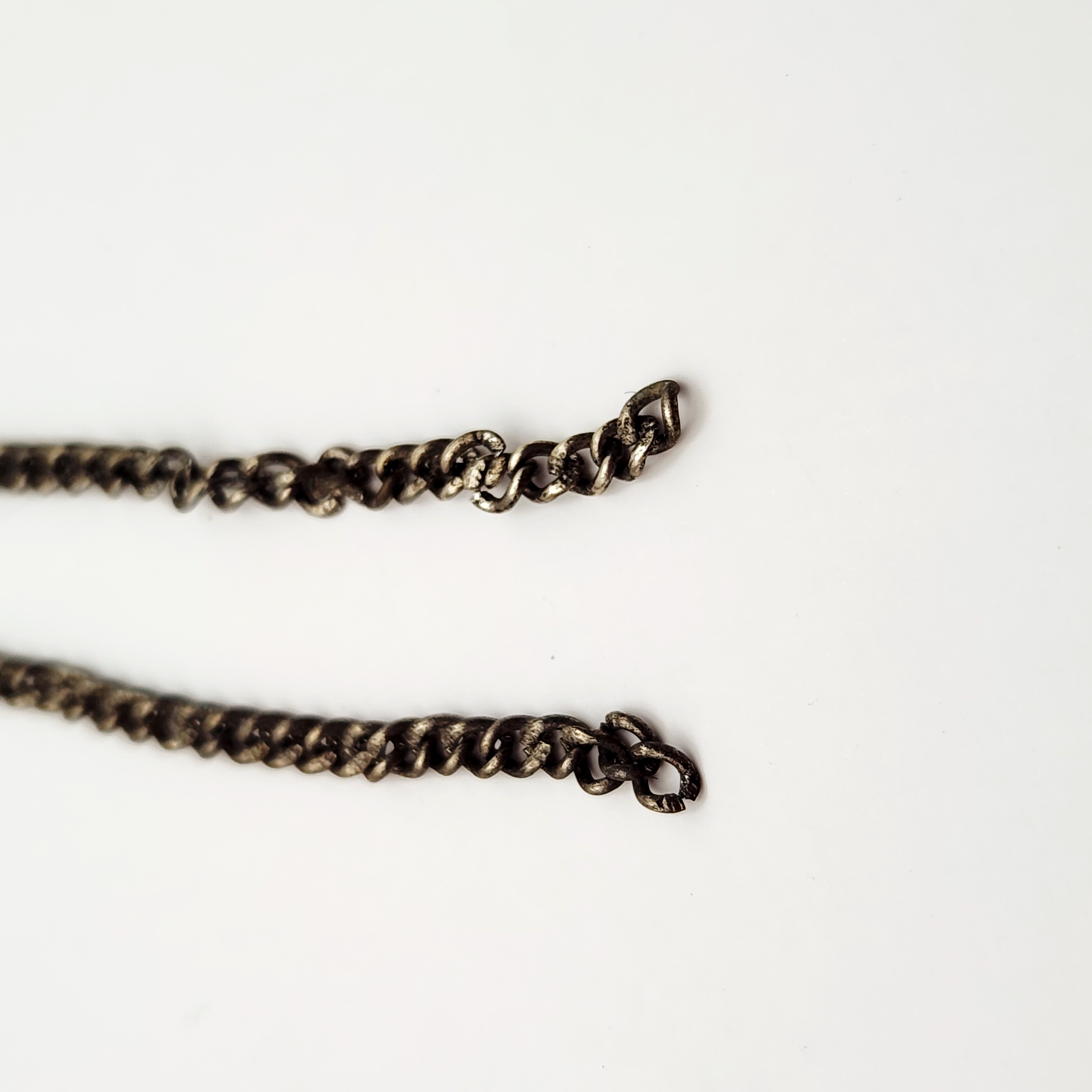 Vintage Silver-Tone Perfume Bottle Necklace