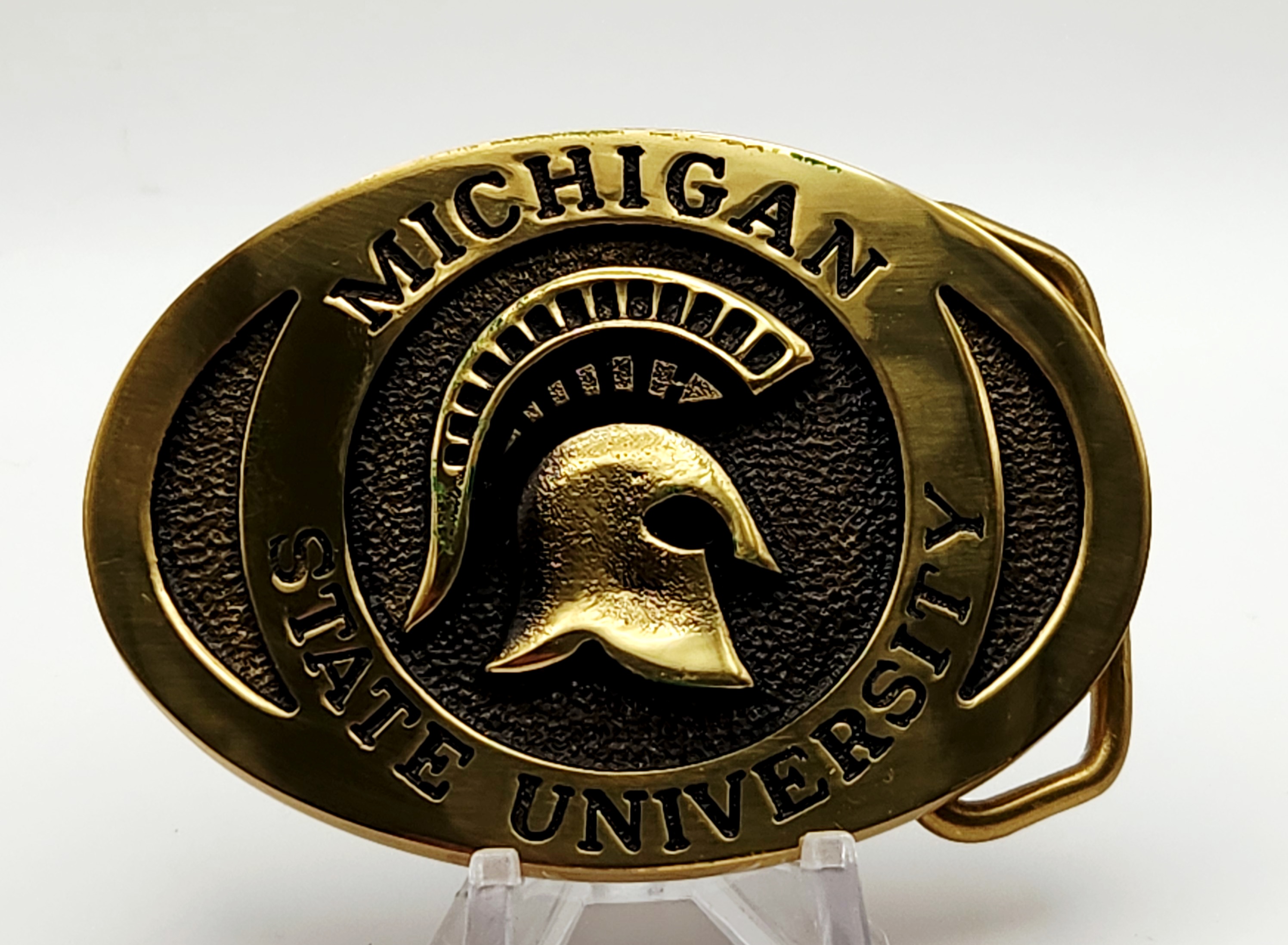 Heritage Mint MSU Brass Buckle