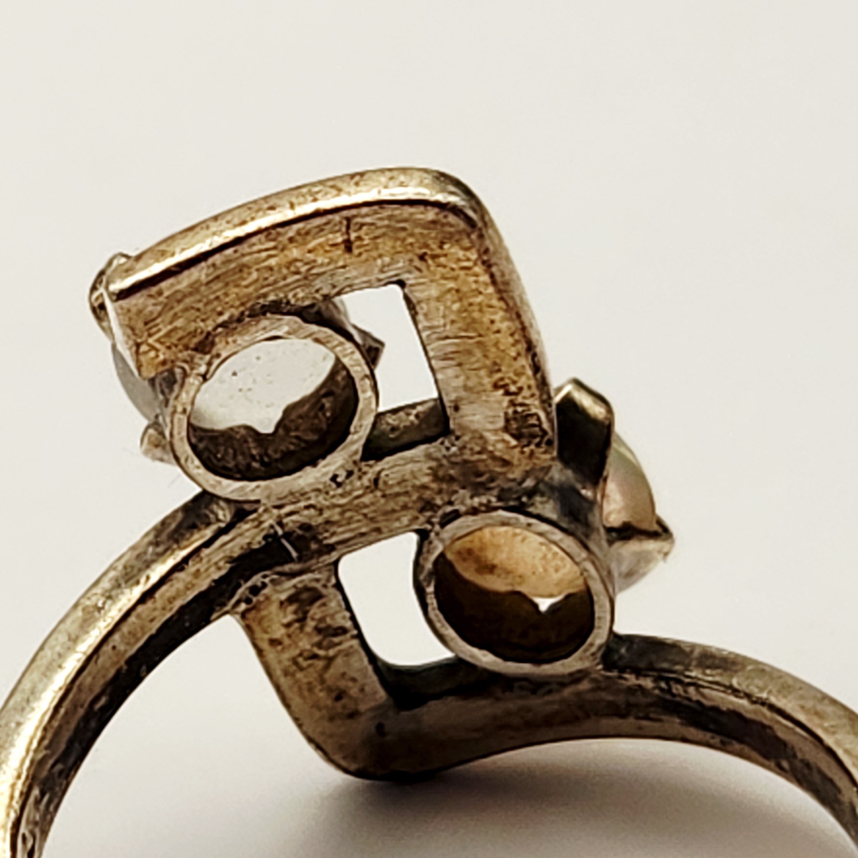 Vintage Sterling Gemset Rings 8.6 Grams