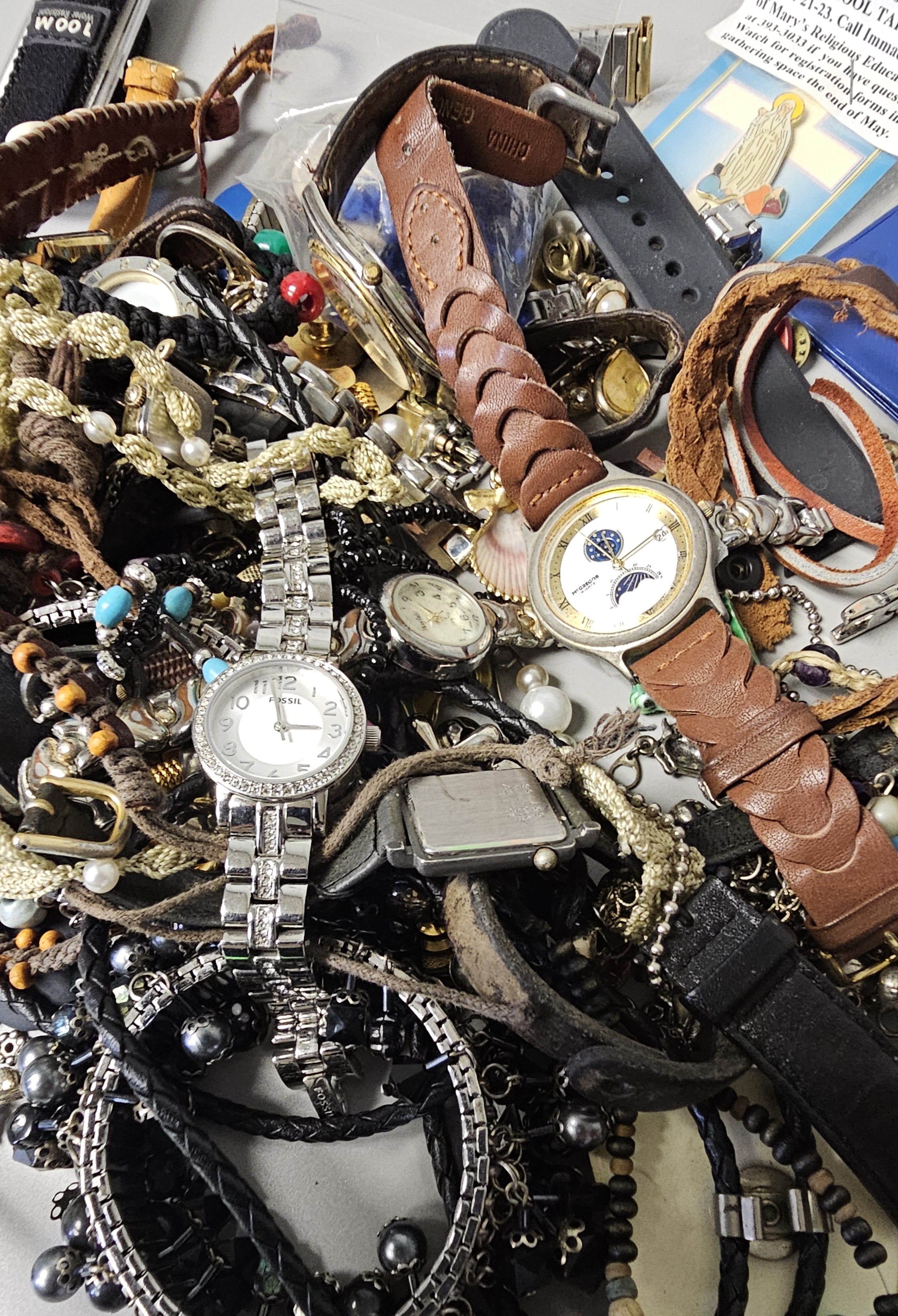 Assorted Wristwatches and Fashion Jewelry Lot