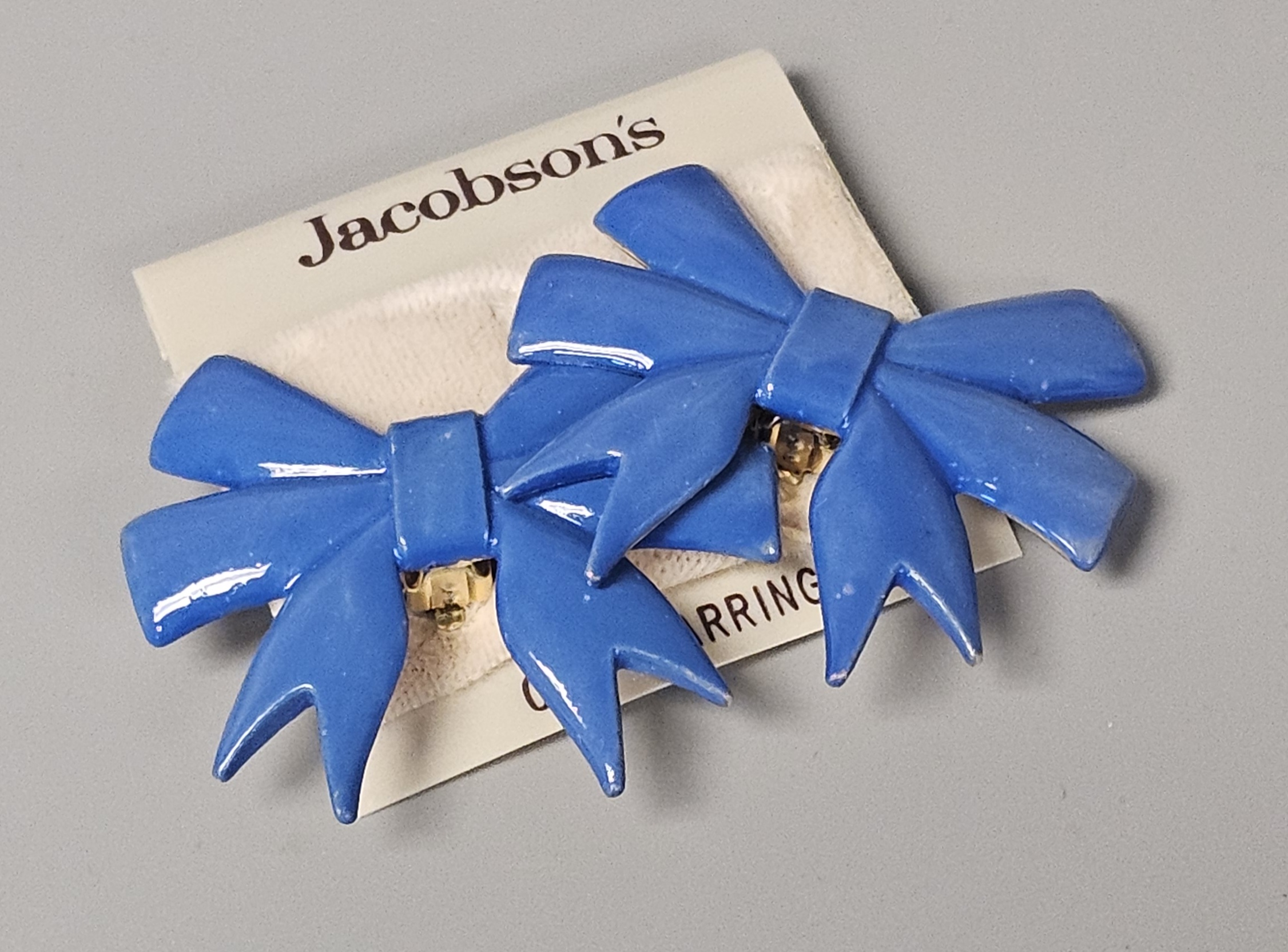 Enameled Floral Brooches and Jacobson's Earrings