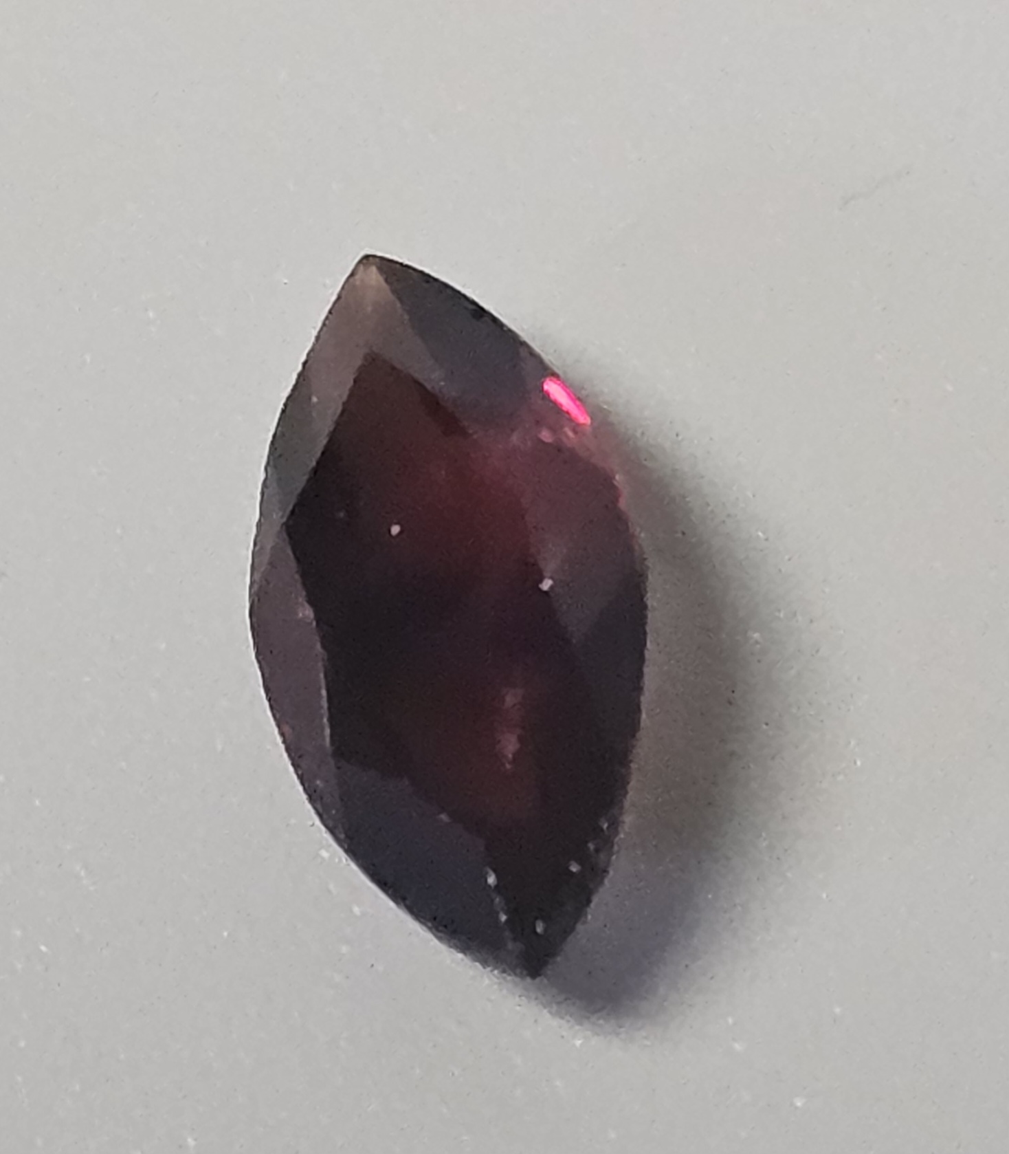 Three Loose Faceted Garnet Gemstones