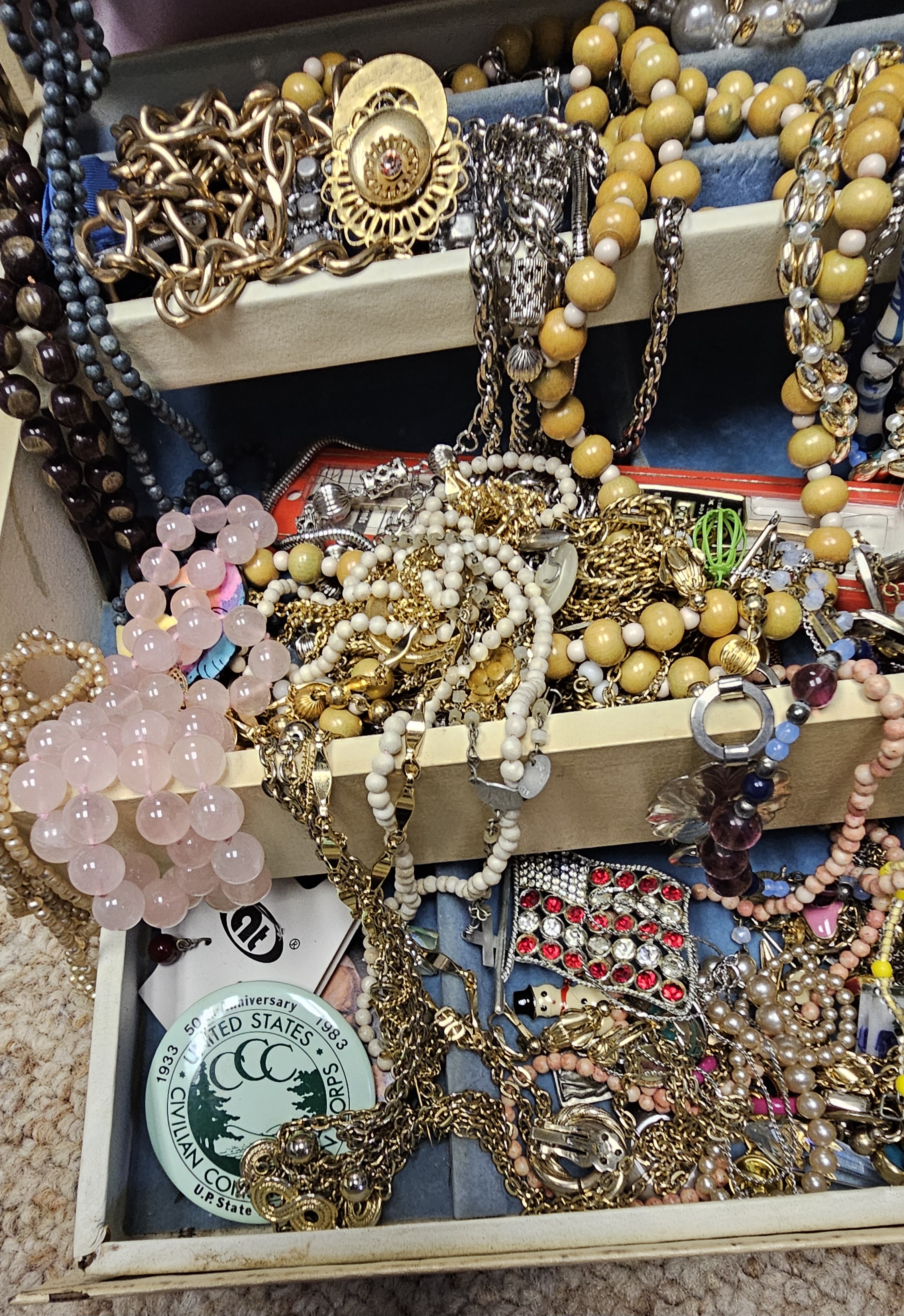 Assorted Vintage Costume Jewelry and Pins