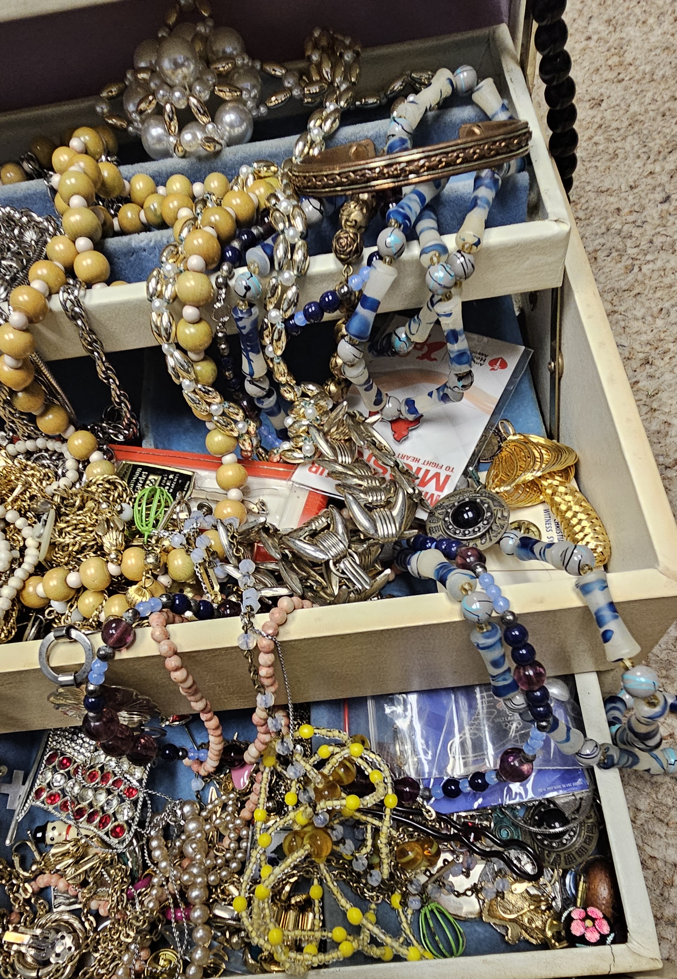 Assorted Vintage Costume Jewelry and Pins