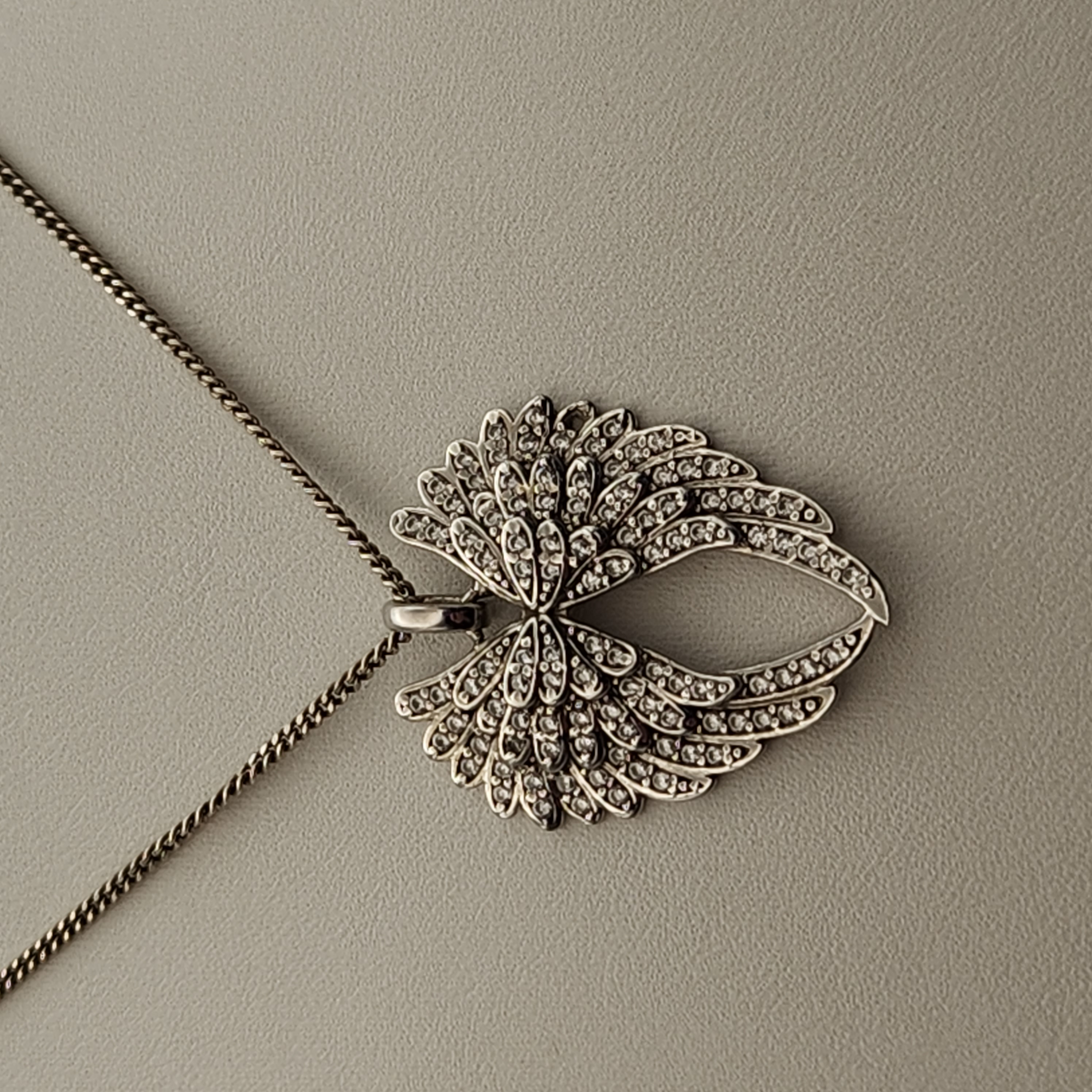Sterling Angel Wing Necklace 6.8 Grams