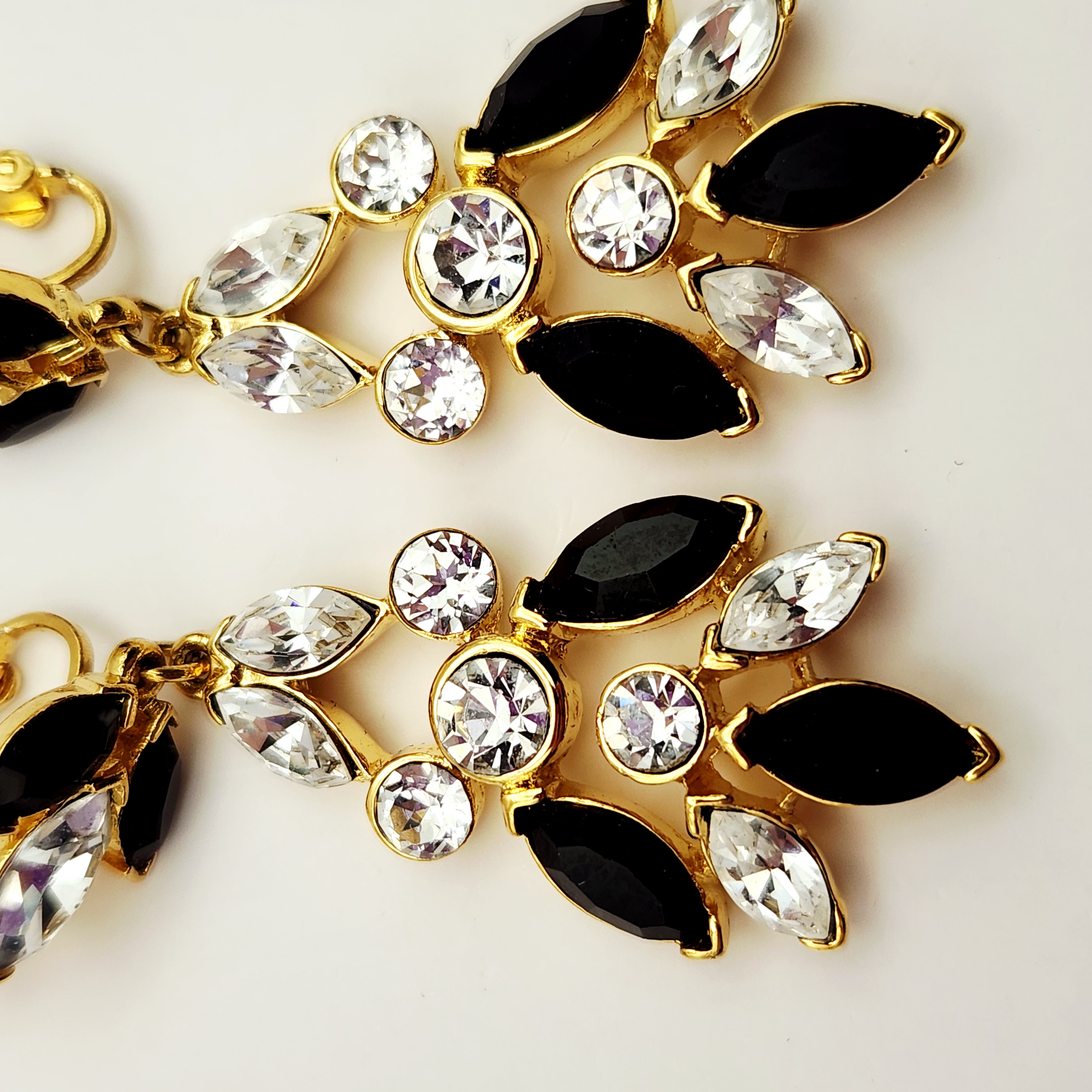 Crown Trifari Chandelier Clip Earrings