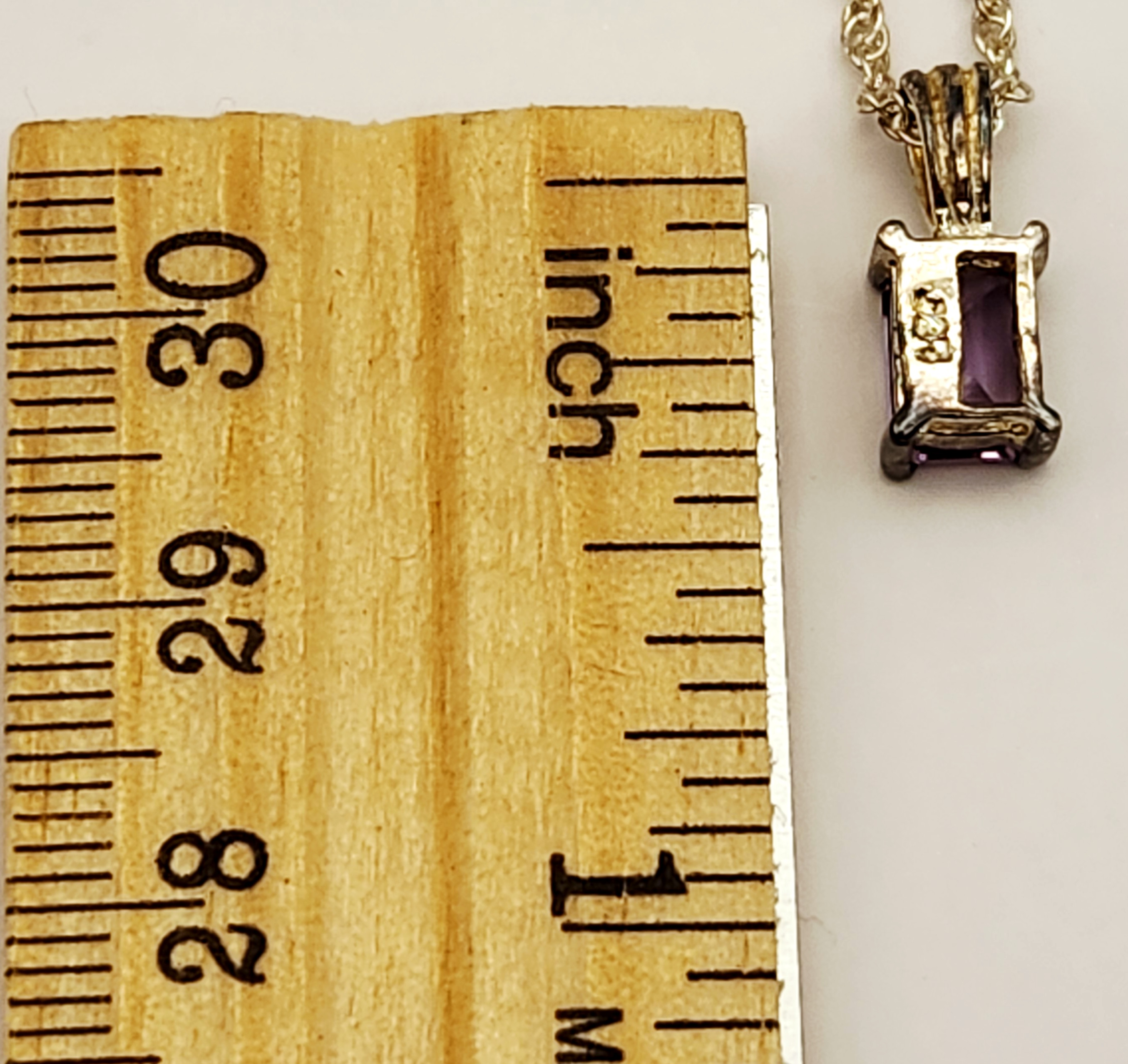 Sterling Amethyst Jewelry Set 3.5 Grams