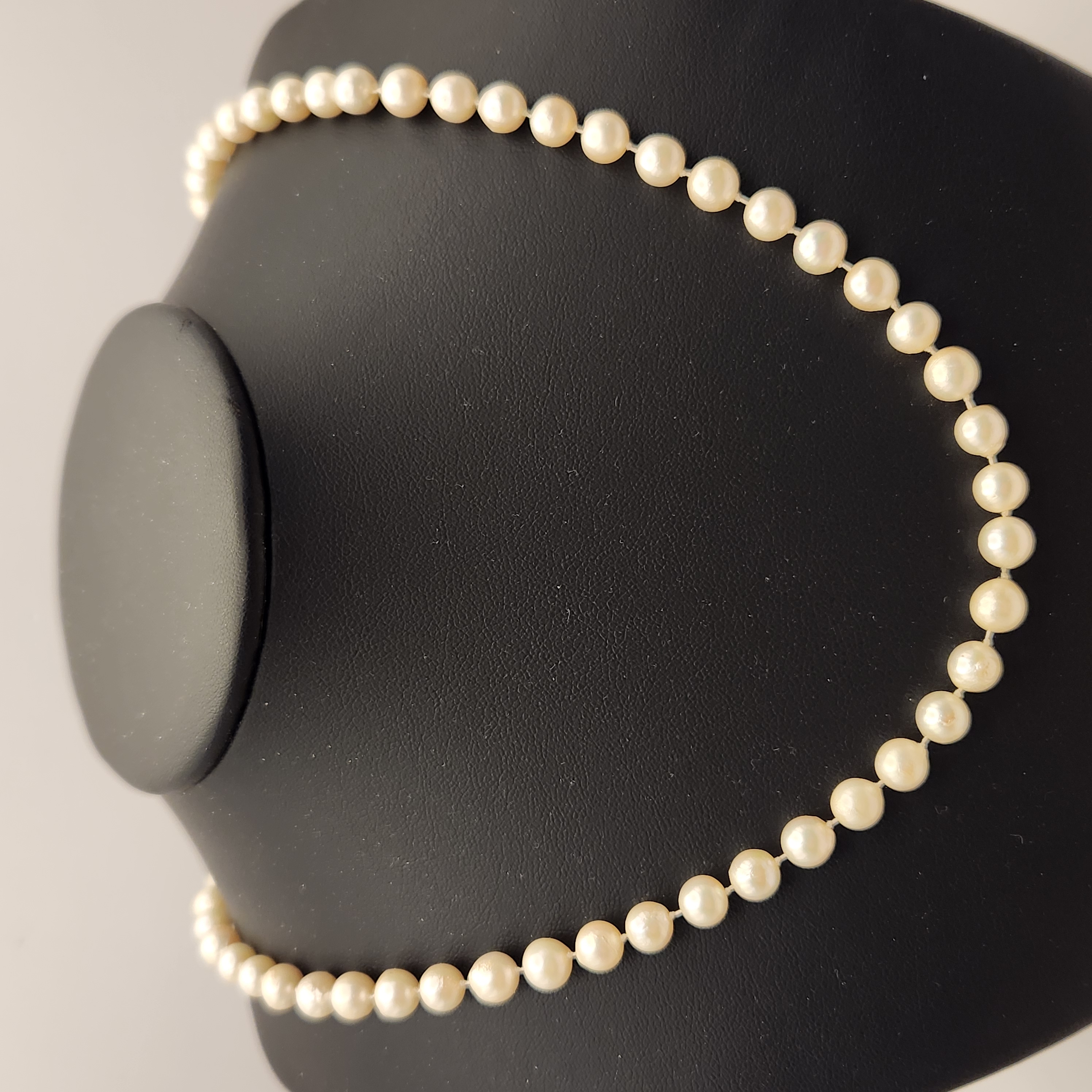 14K Clasp Pearl Necklace