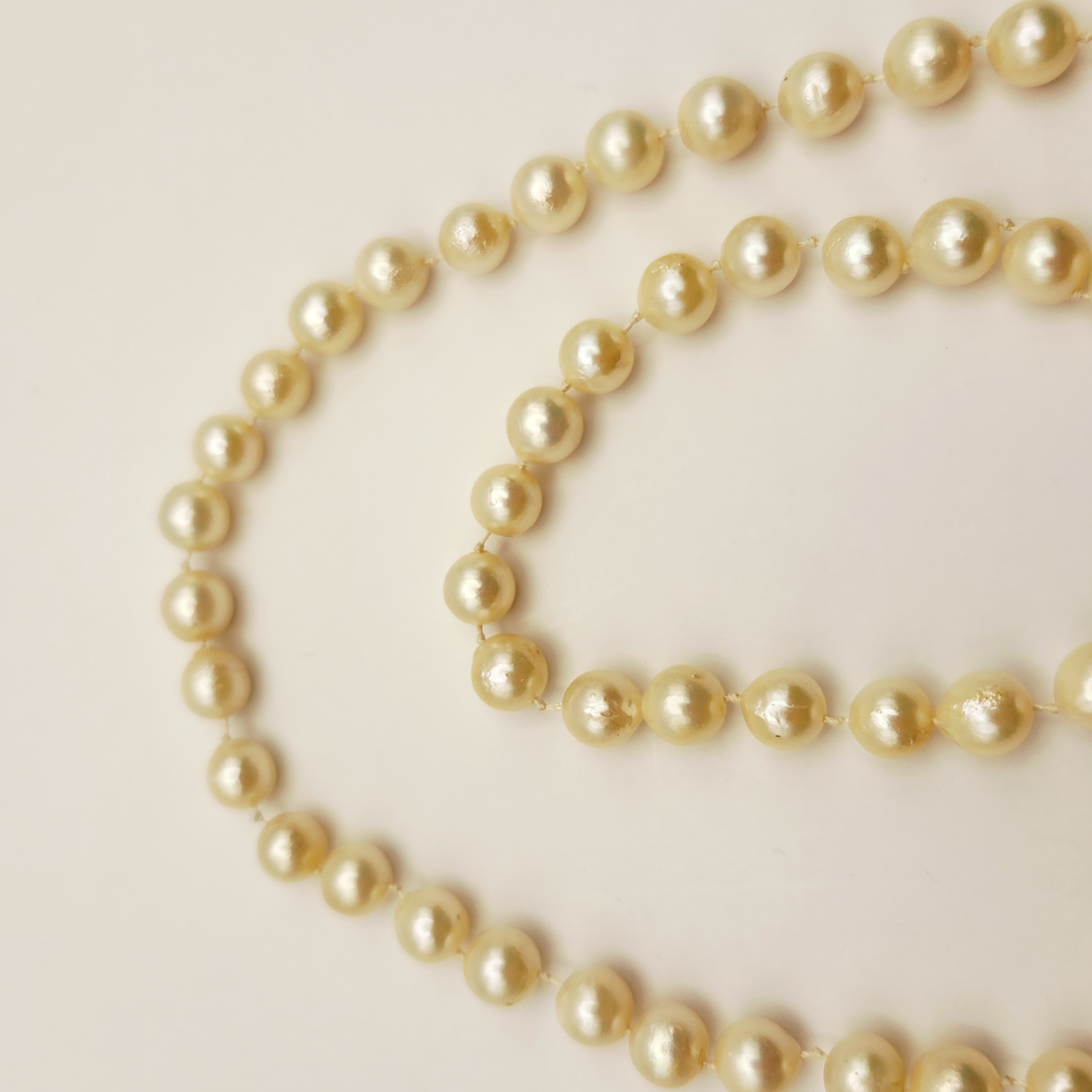 14K Clasp Pearl Necklace