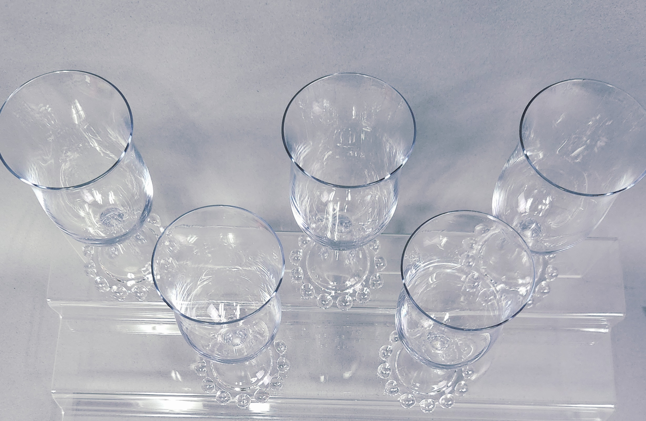 Imperial Glass Candlewick Goblets