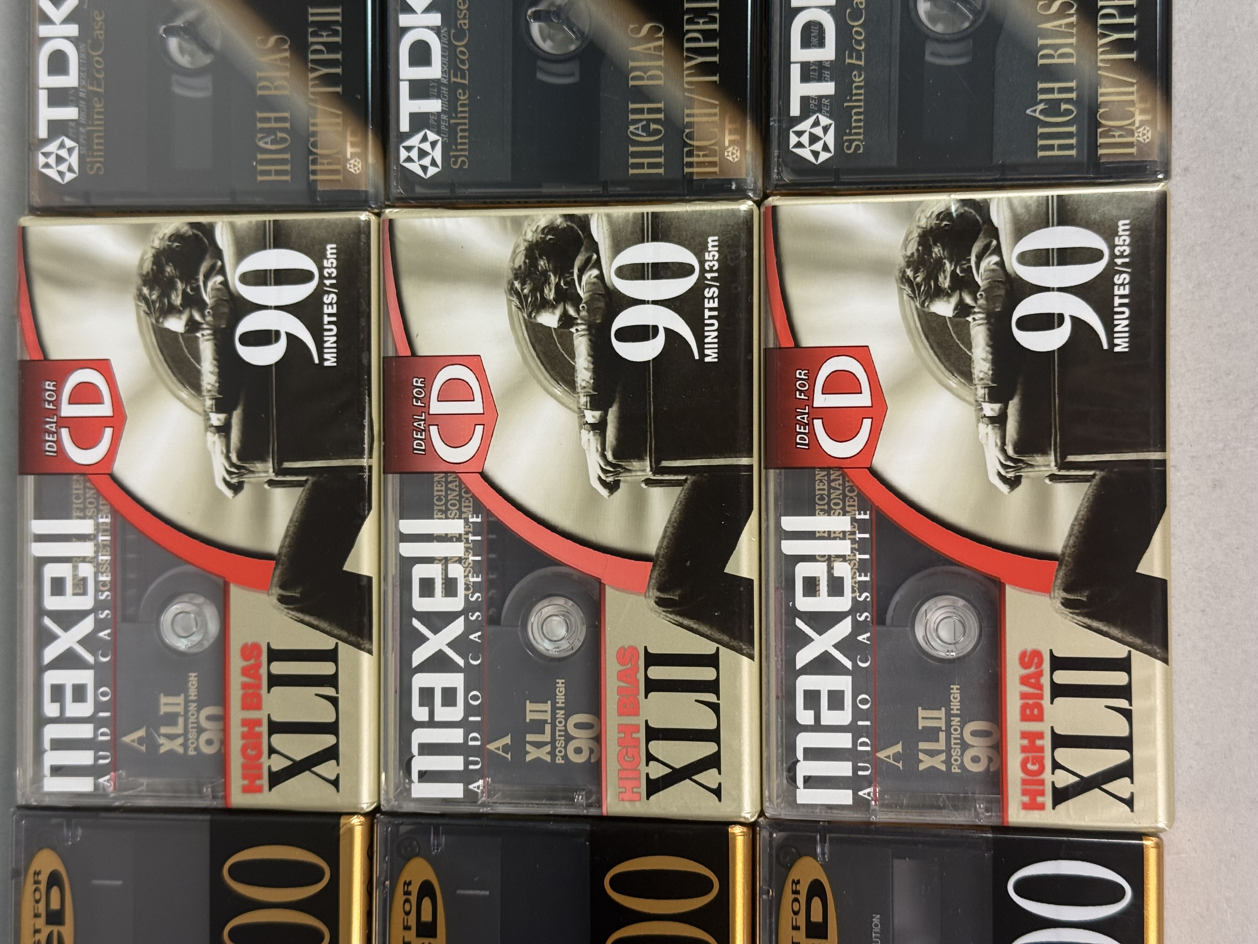 10 TDK & Maxell Type II Blank Audio Cassettes