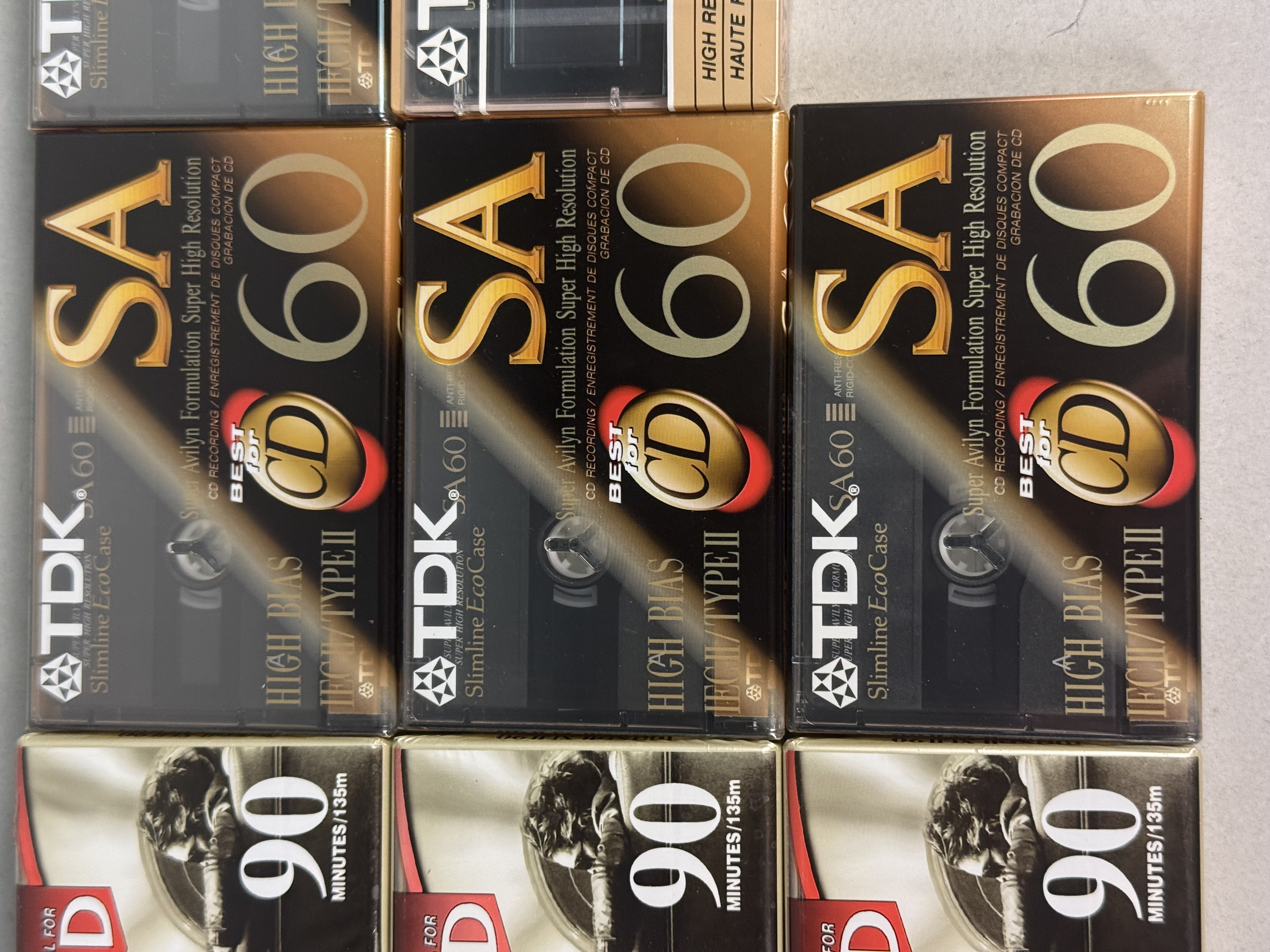 10 TDK & Maxell Type II Blank Audio Cassettes