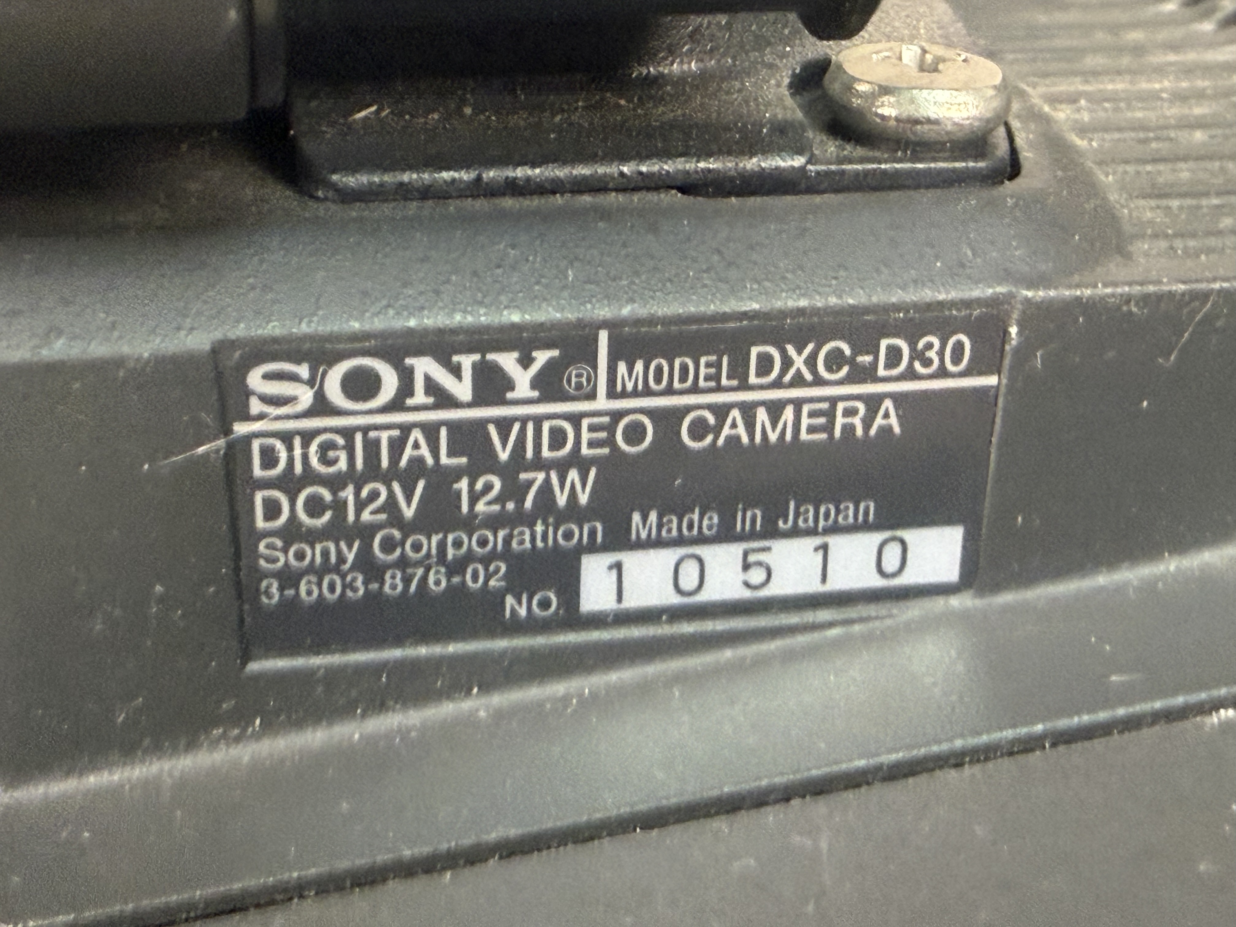 Sony DXC-D30 Digital Video Camera Fujinon Lens