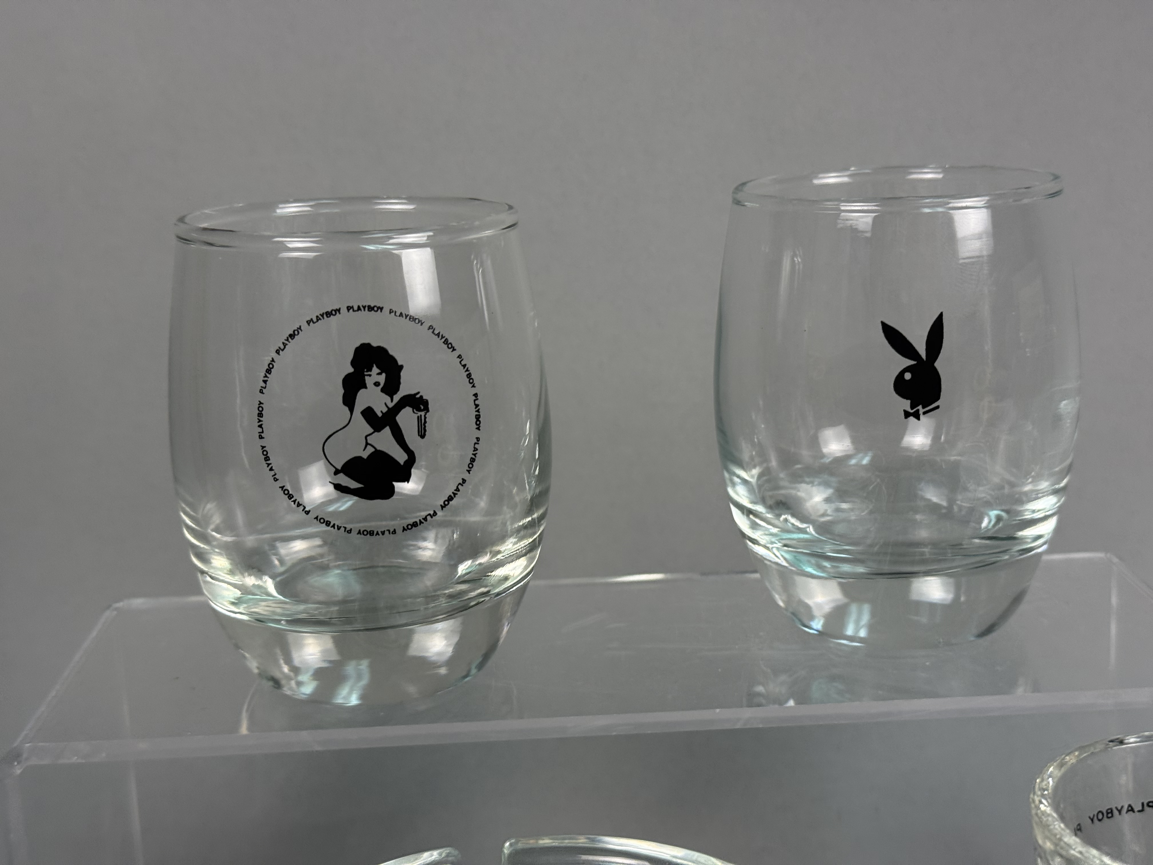 Playboy Glass & Plastic Vintage Barware
