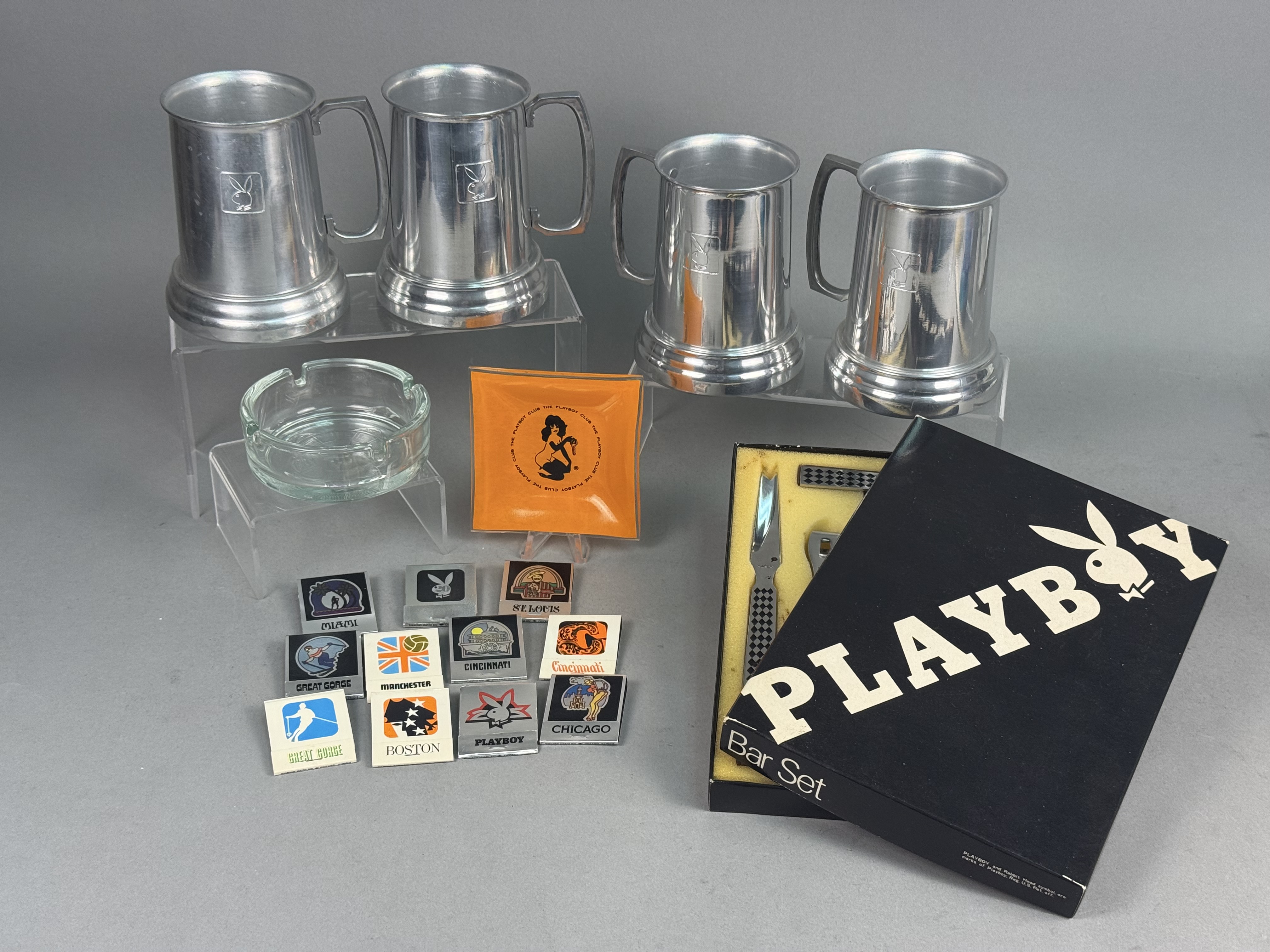Playboy Aluminum & Glass Barware Collection