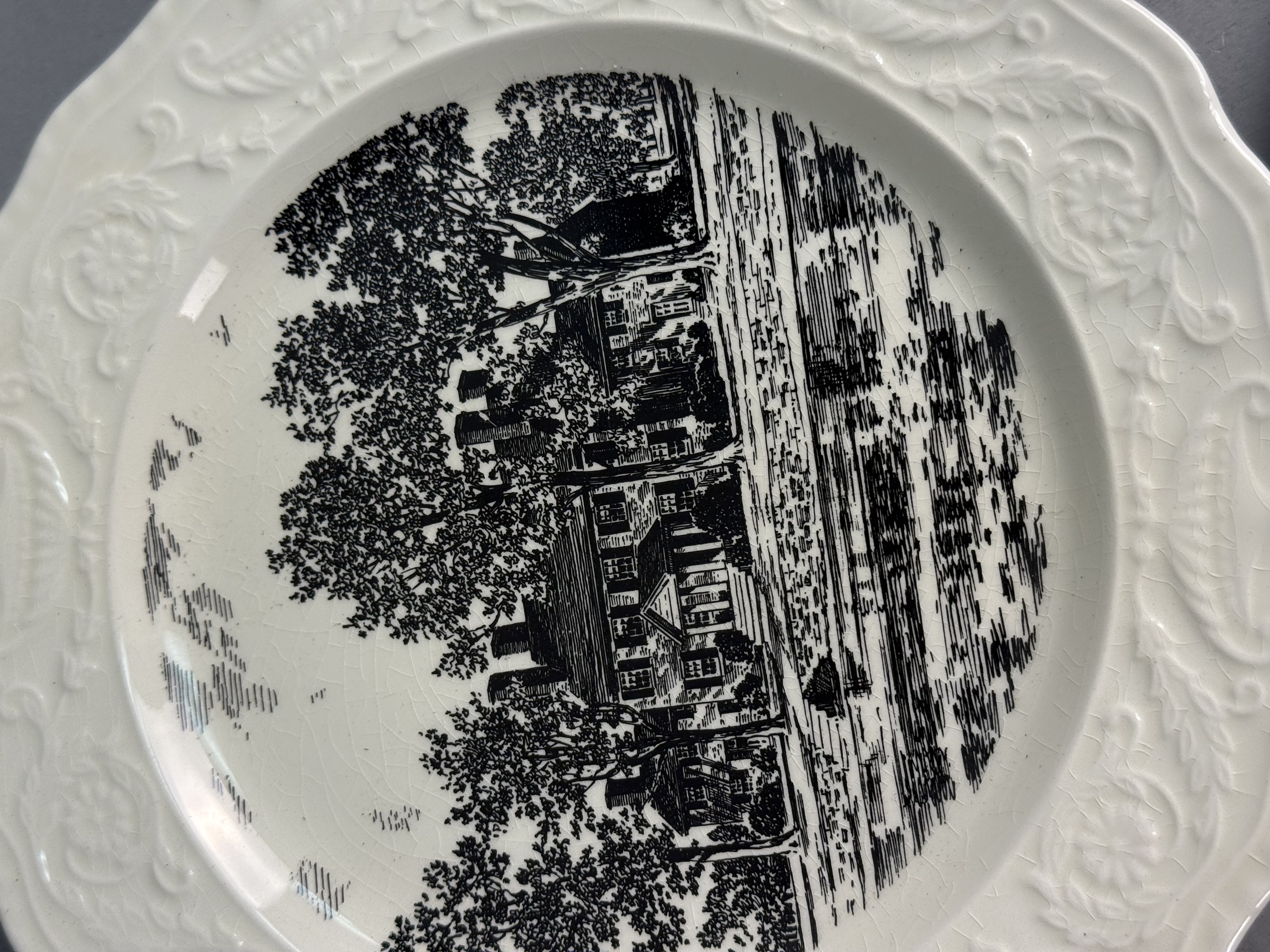 Steubenville Adam Antique Earthenware Memory Plates
