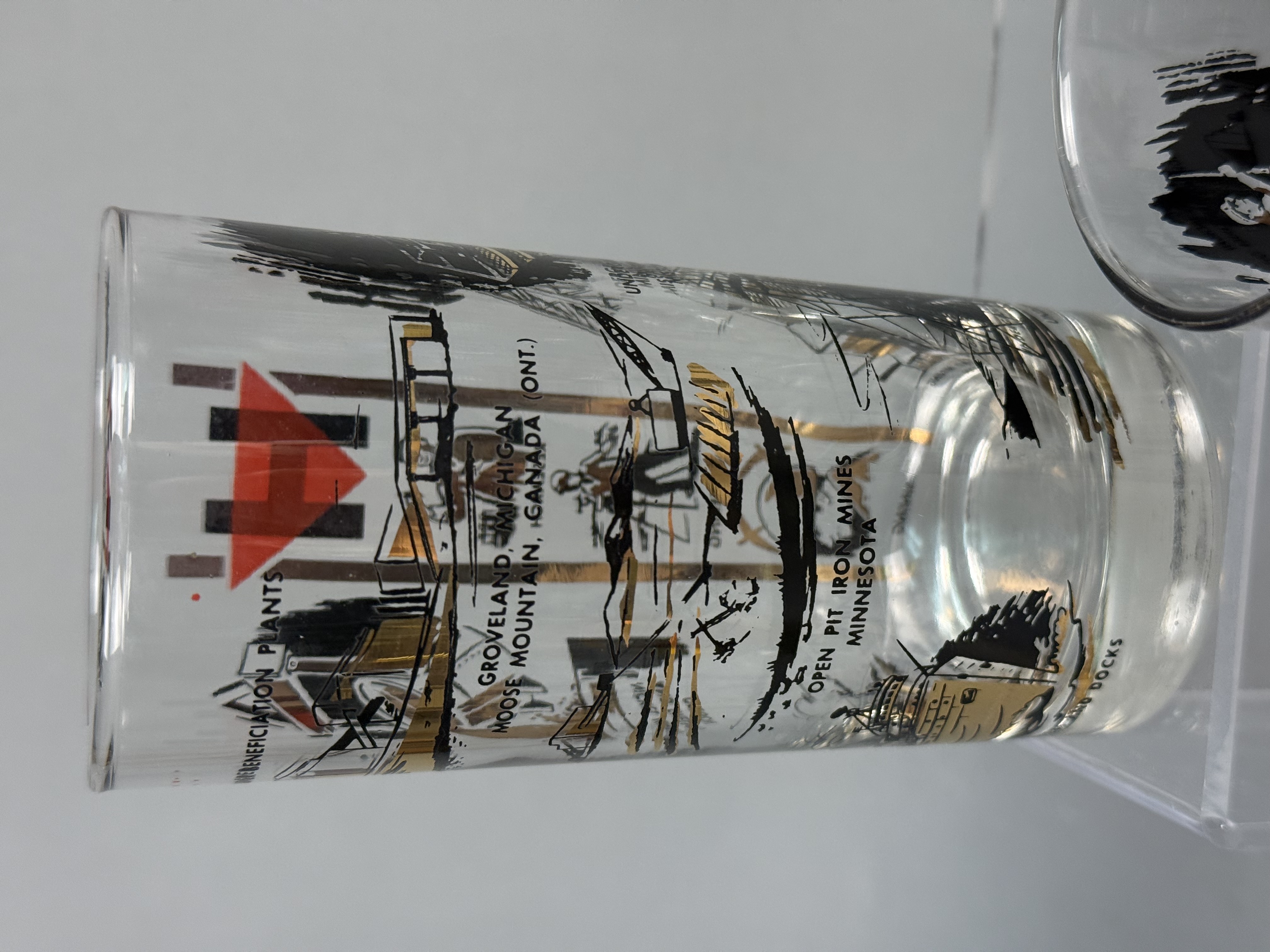 Hanna Mining Industrial Glass Tumblers