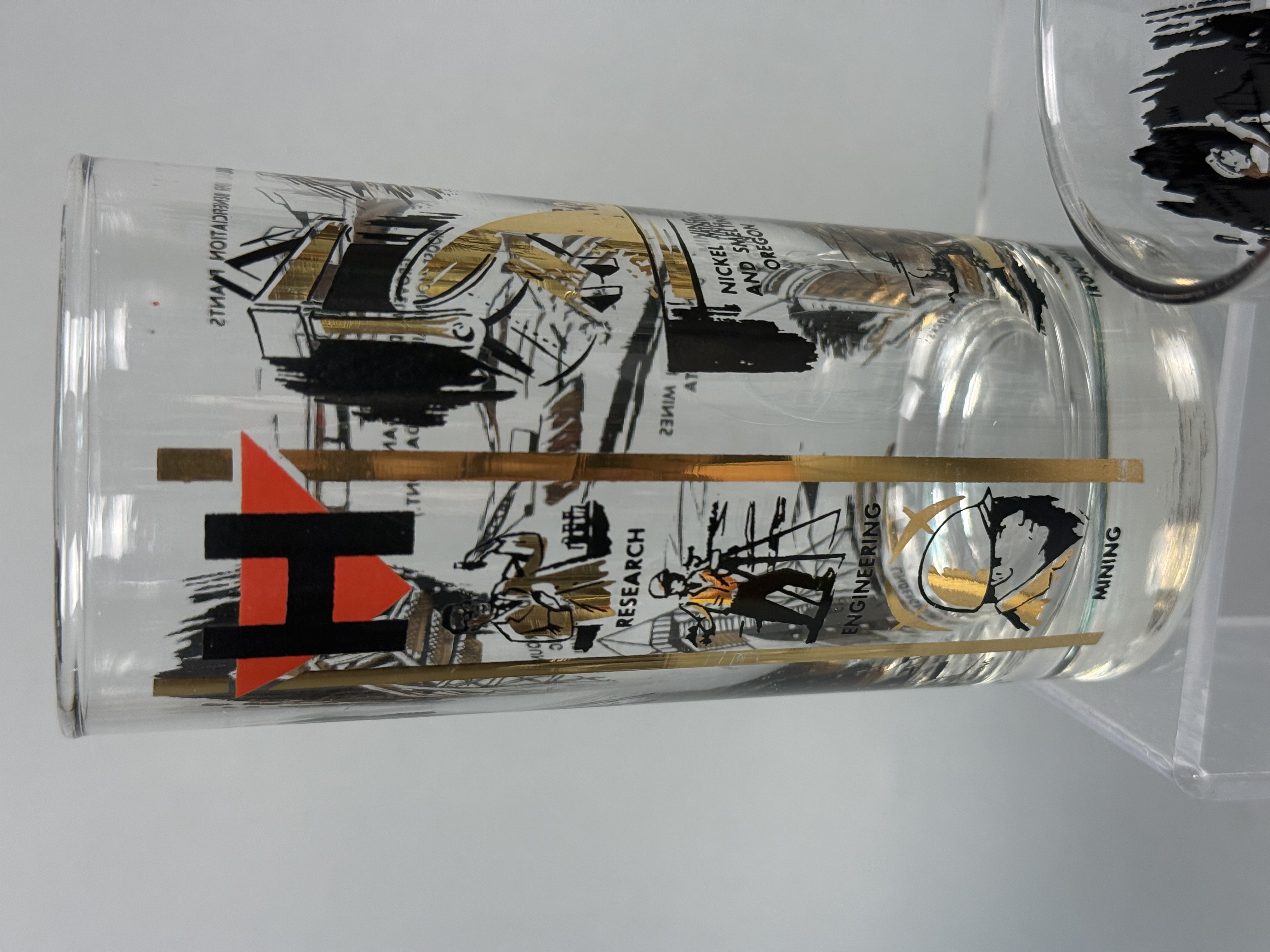 Hanna Mining Industrial Glass Tumblers