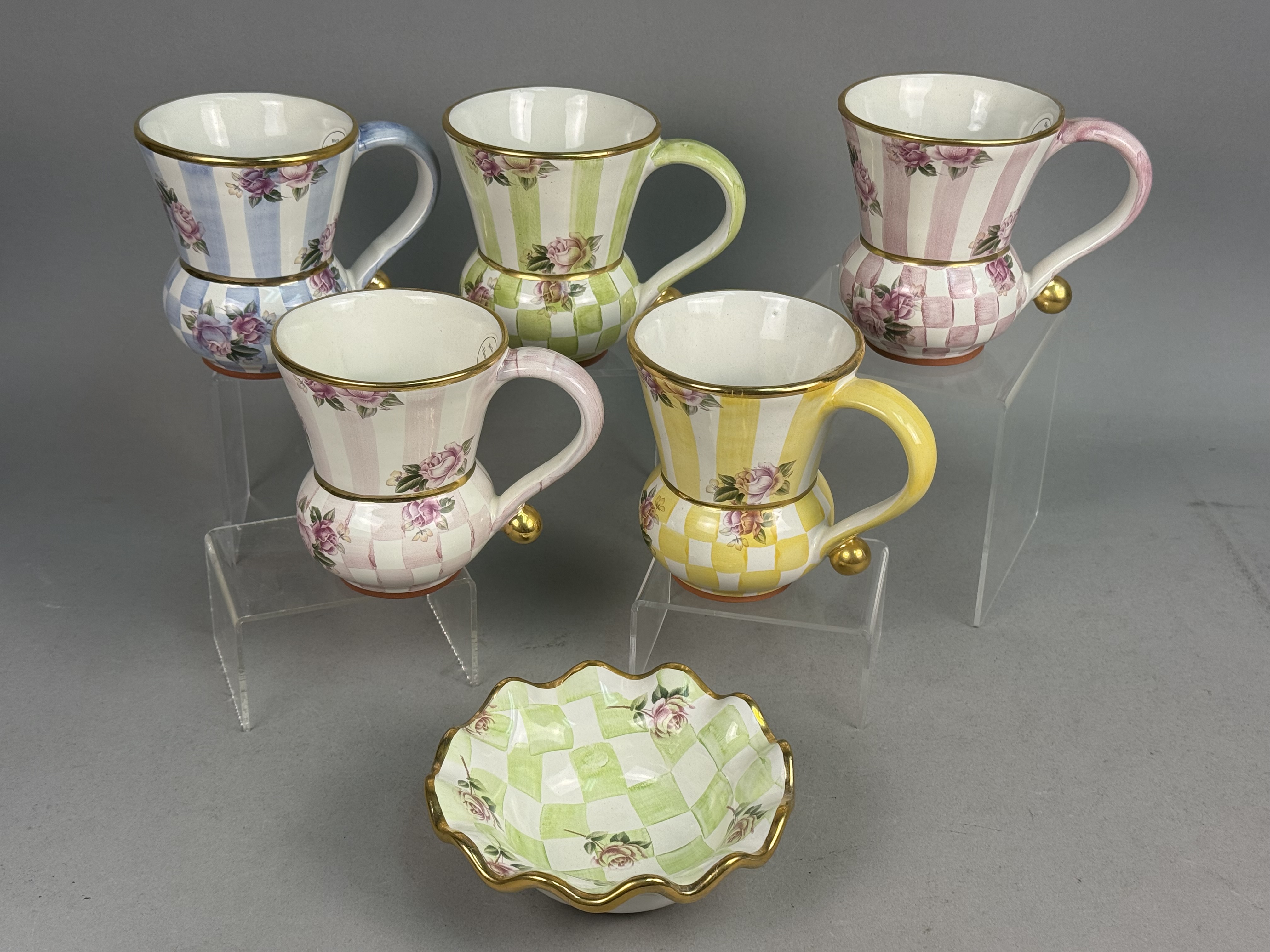 MacKenzie-Childs Honeymoon Earthenware Mug & Bowl Set