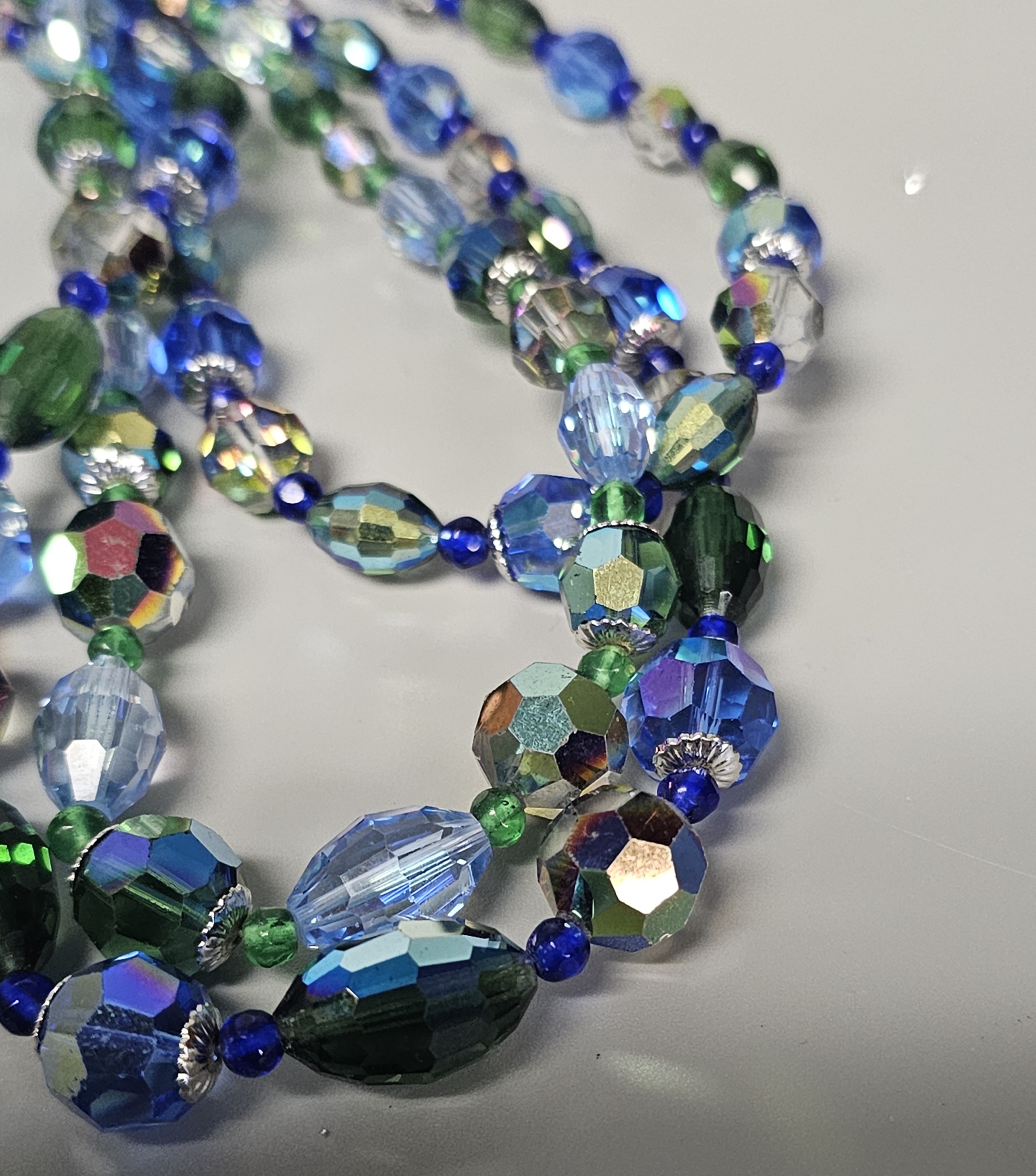 Avon Silver-Tone Faceted Glass Jewelry