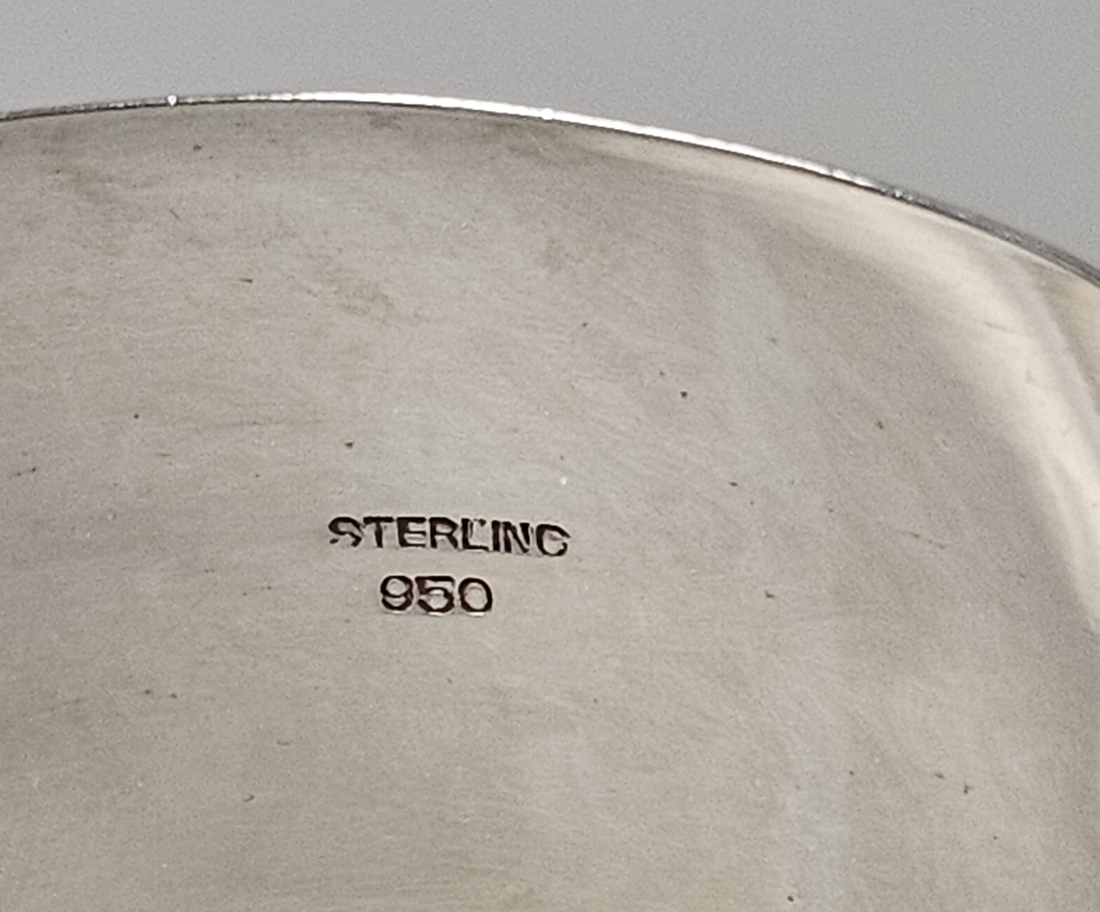 Sterling Engraved Floral Cuff 33.3 Grams