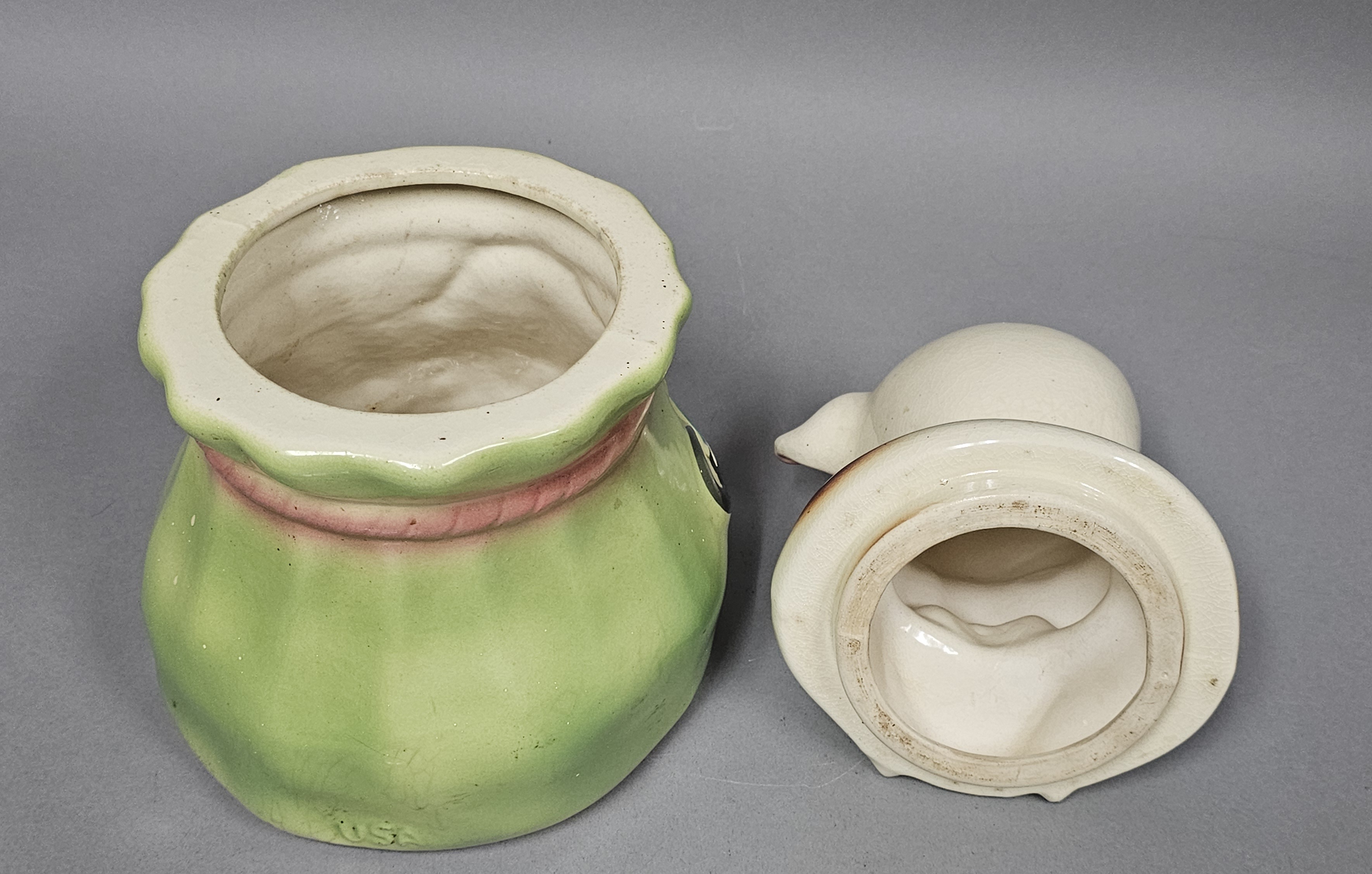 USA Ceramic Pig in Sack Cookie Jar