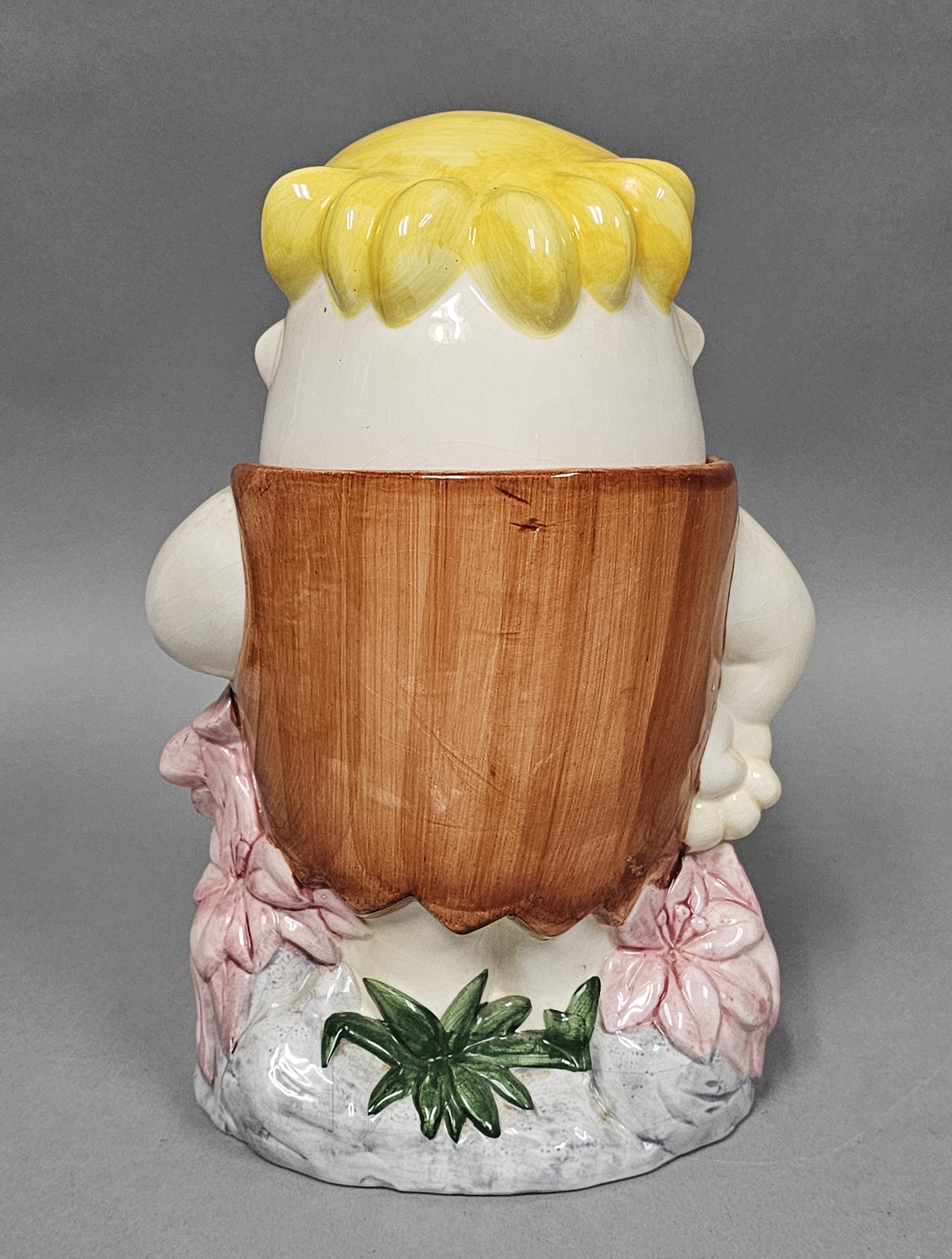 Ceramic Barney Rubble Cookie Jar