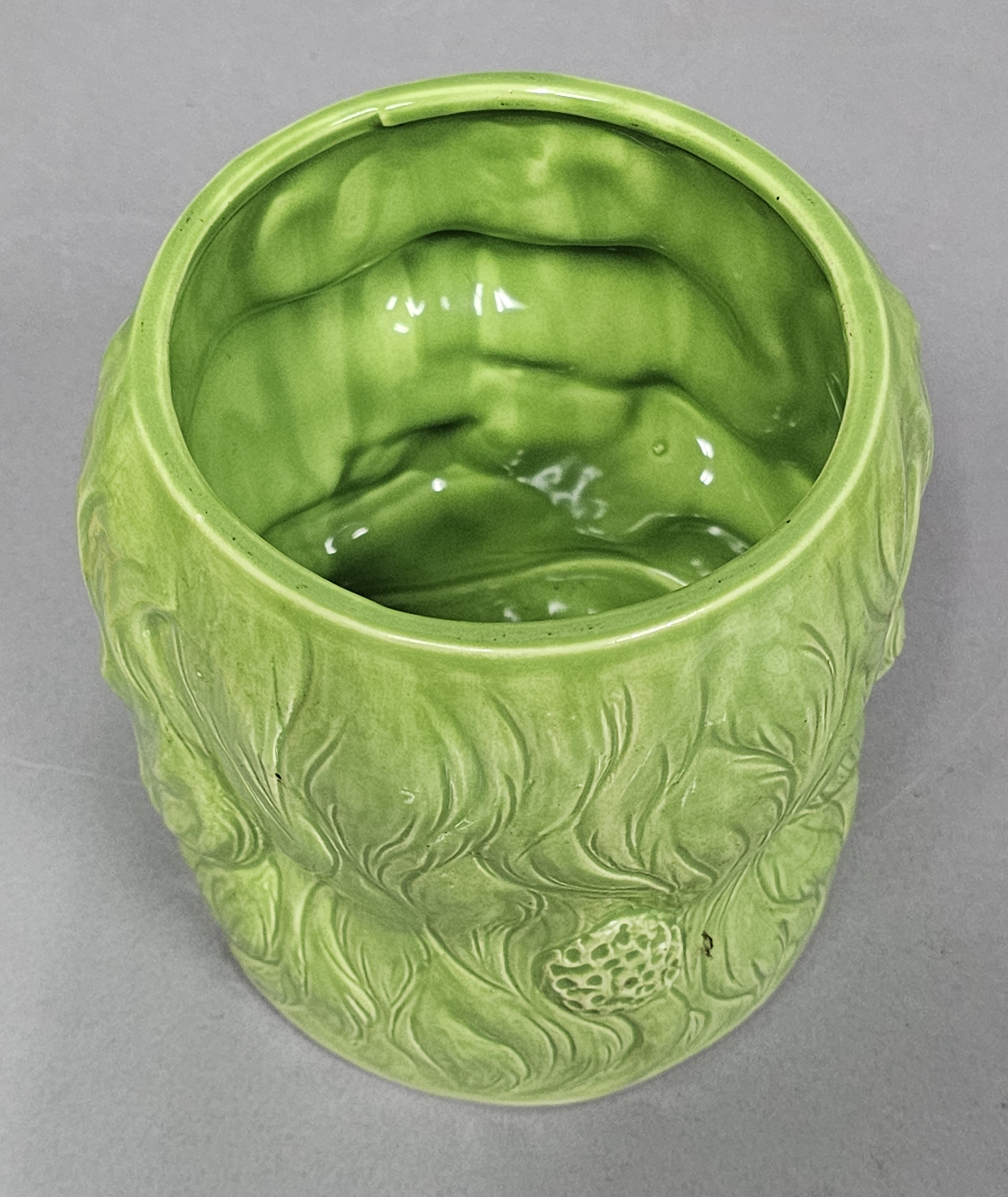 Japan Ceramic Green Dog Cookie Jar