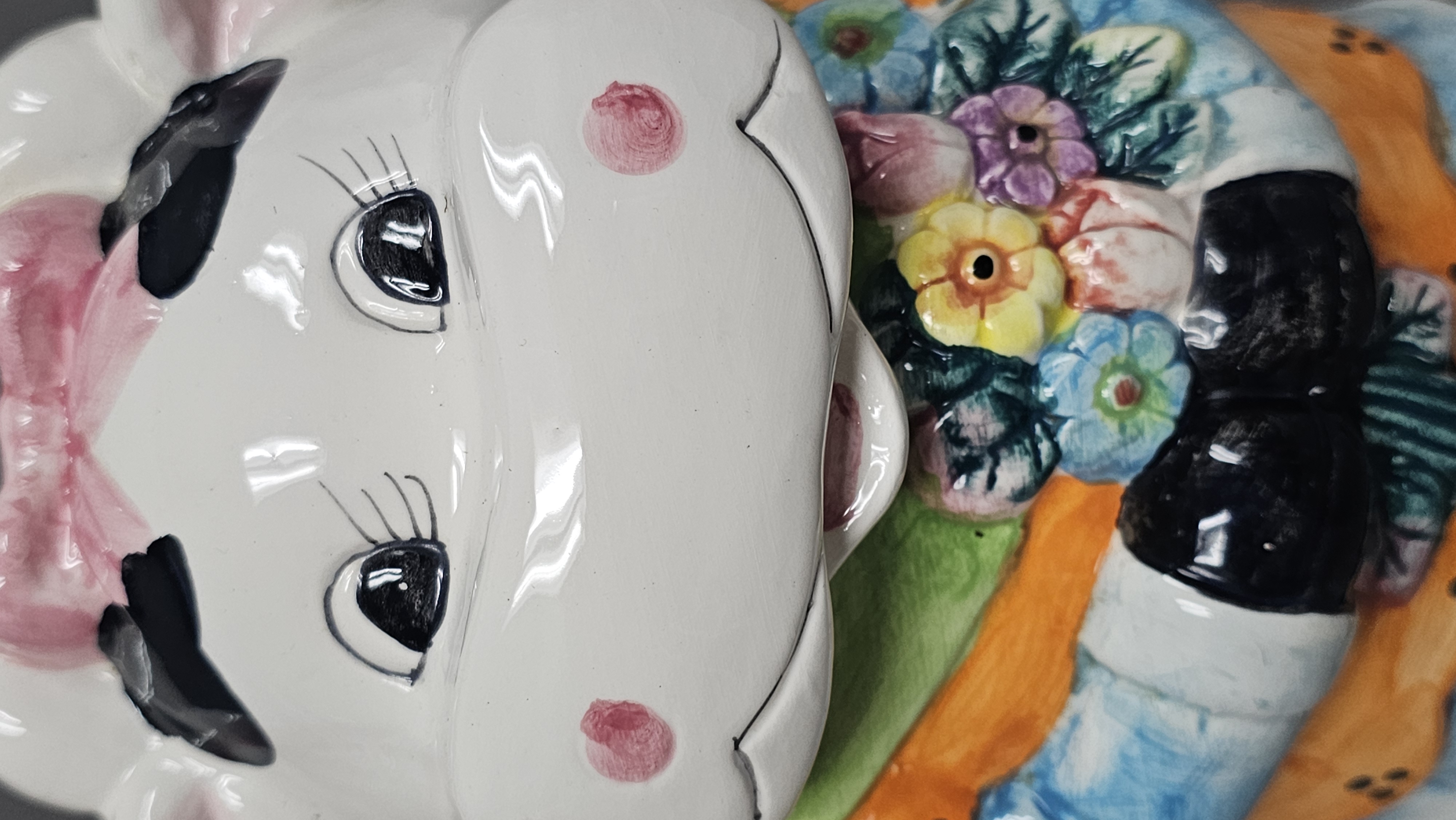 Gibson Ceramic Lady Cow Cookie Jar