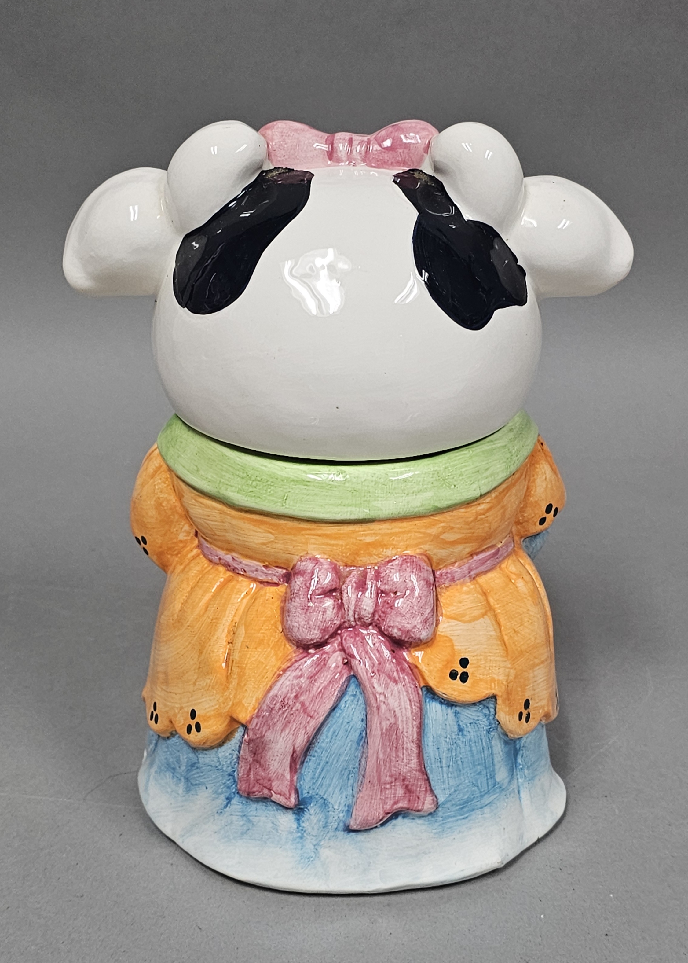 Gibson Ceramic Lady Cow Cookie Jar