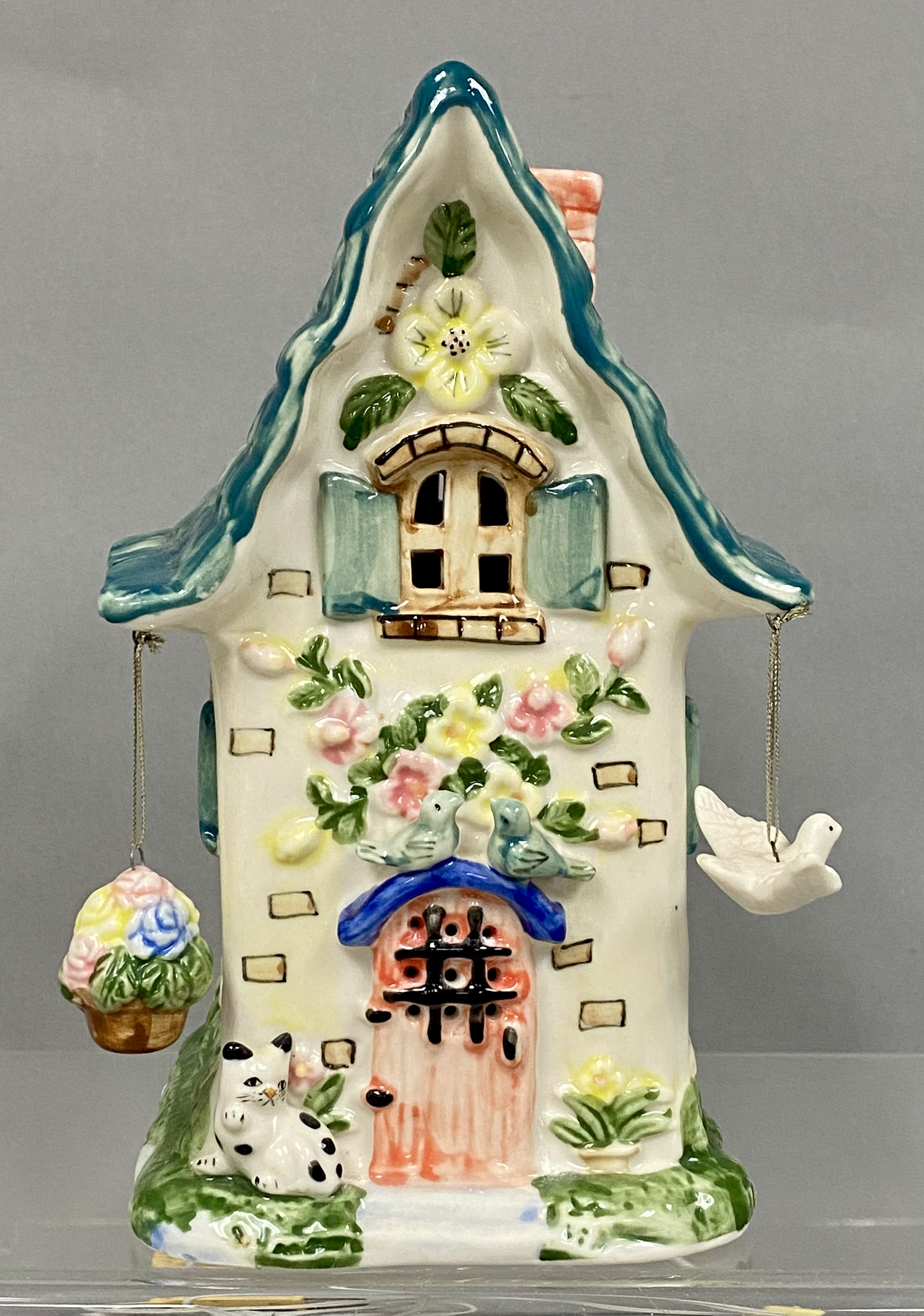 Ceramic Whimsical Cottage Night Light