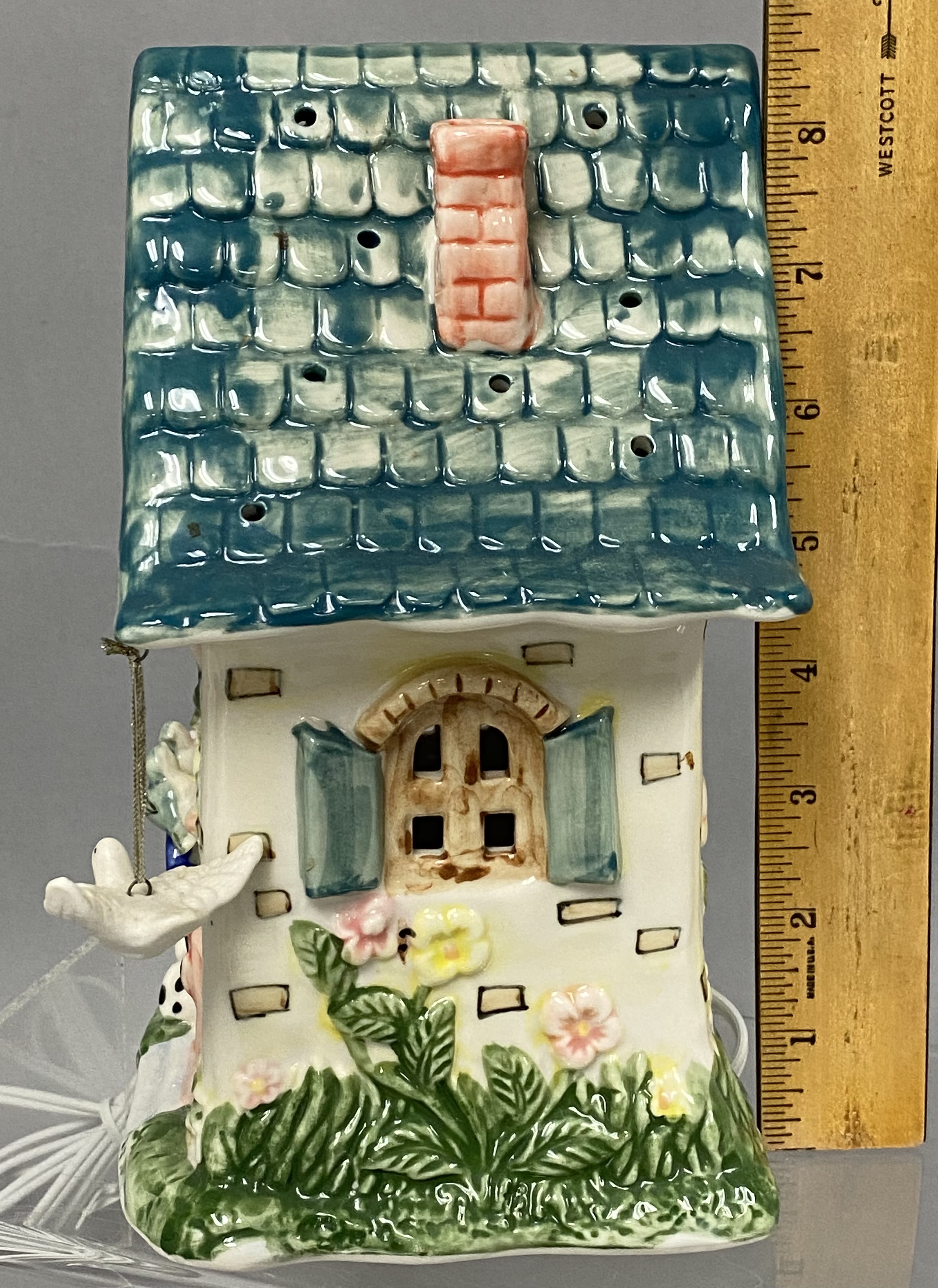 Ceramic Whimsical Cottage Night Light